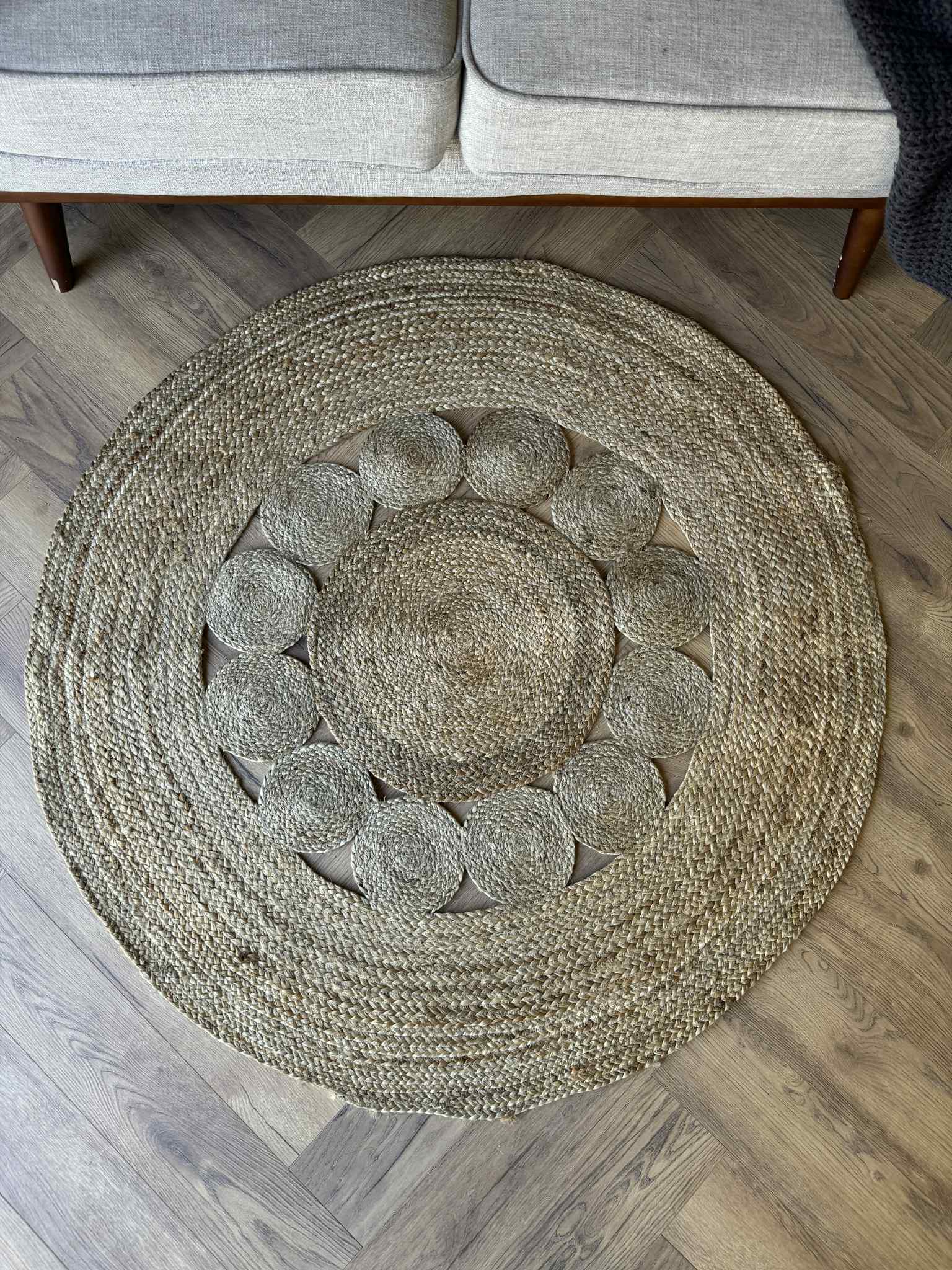 Jute Flower circle 130cm