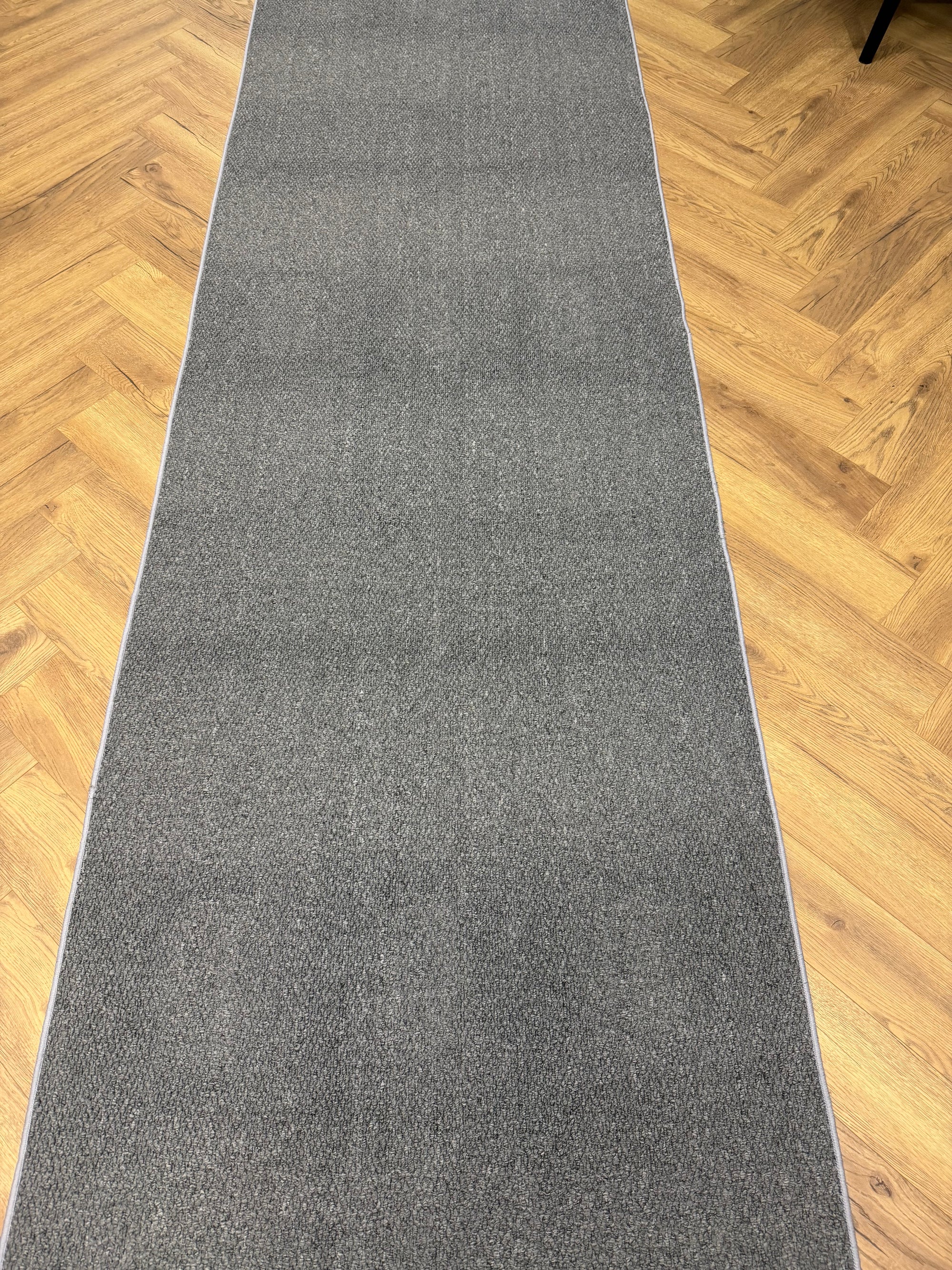 Vela Charcoal Grey Hallway Runner