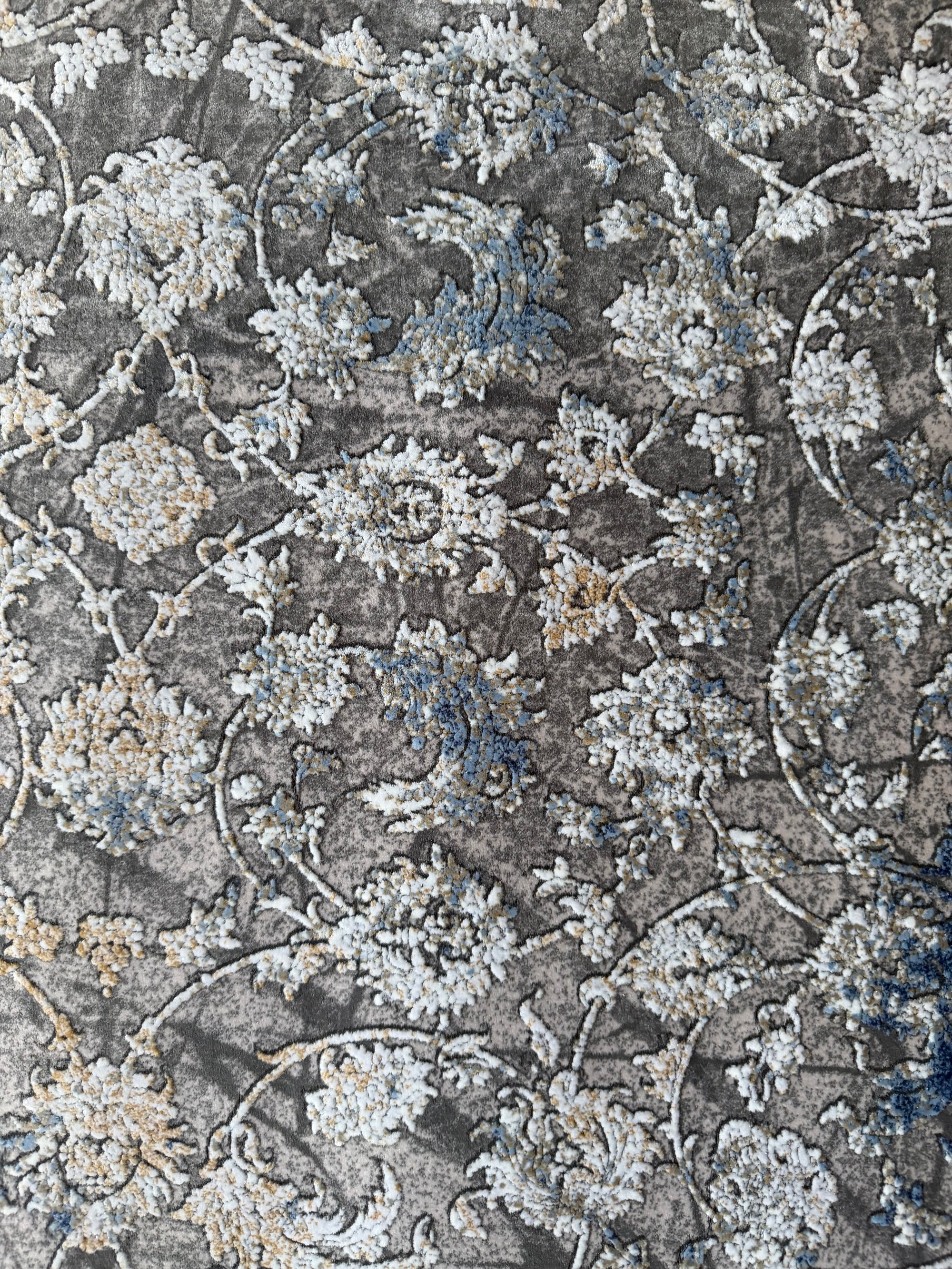 Sahara Vintage Persian Rug Grey Blue