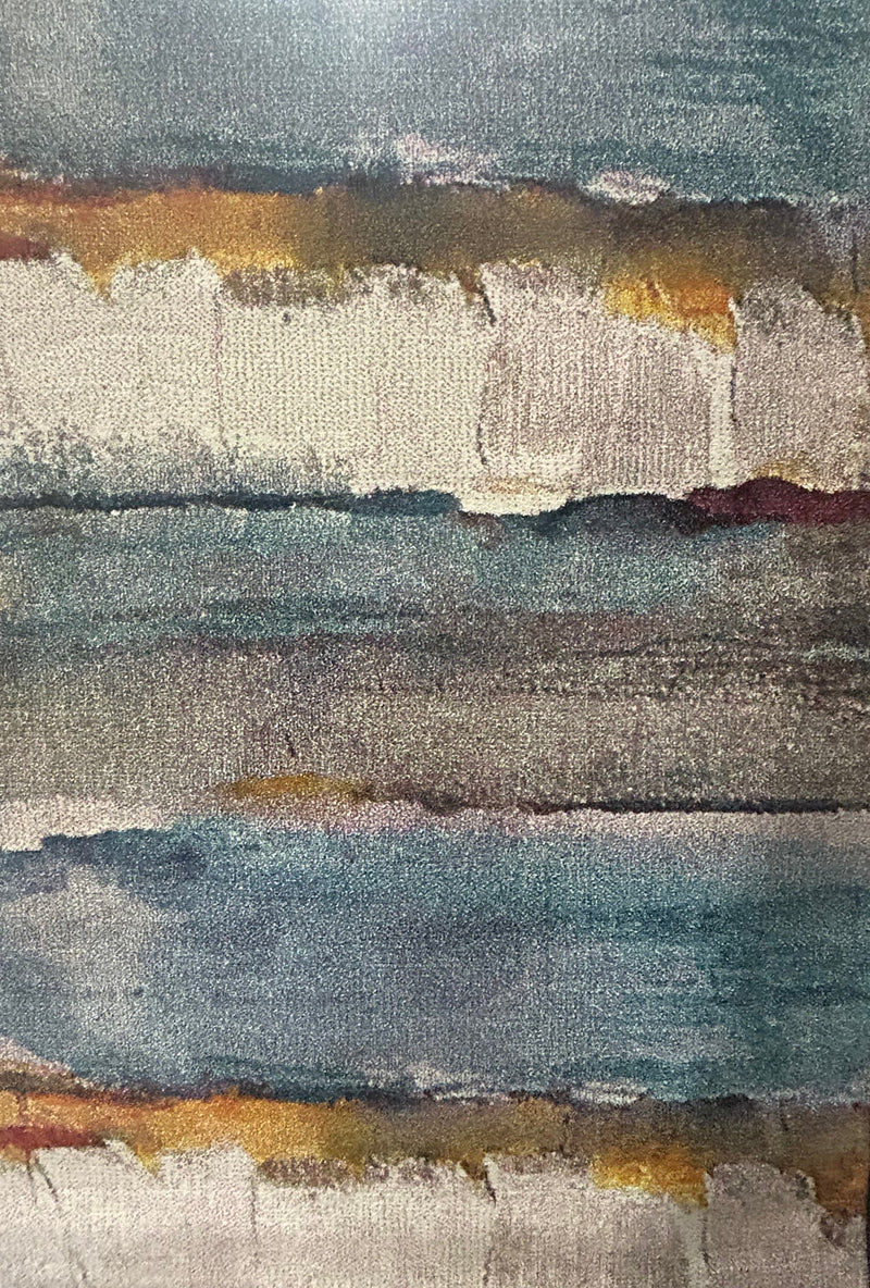 Picasso Horizon Teal colours Modern floor rug