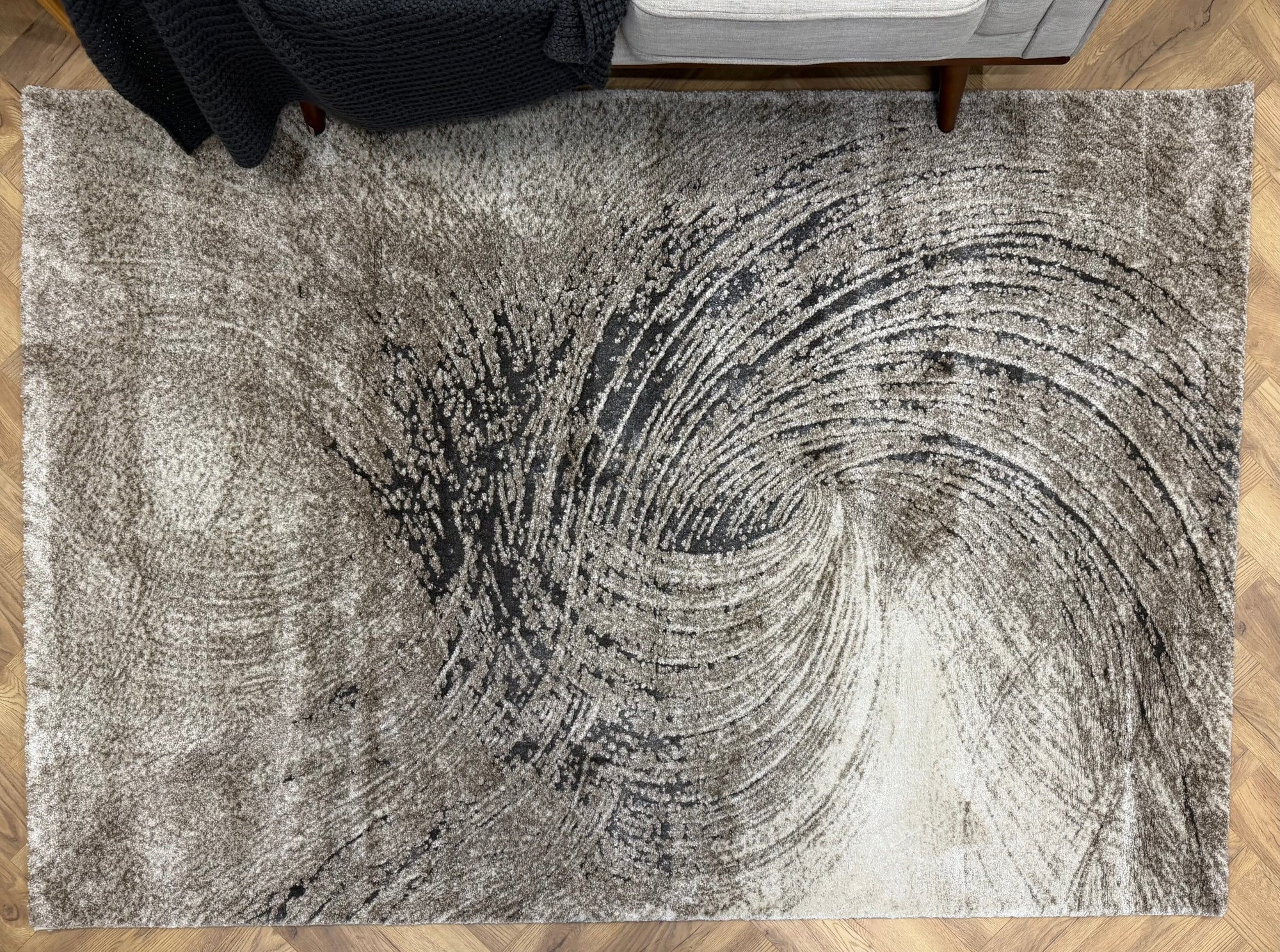 Cresta Vortessa swirls Beige Rug