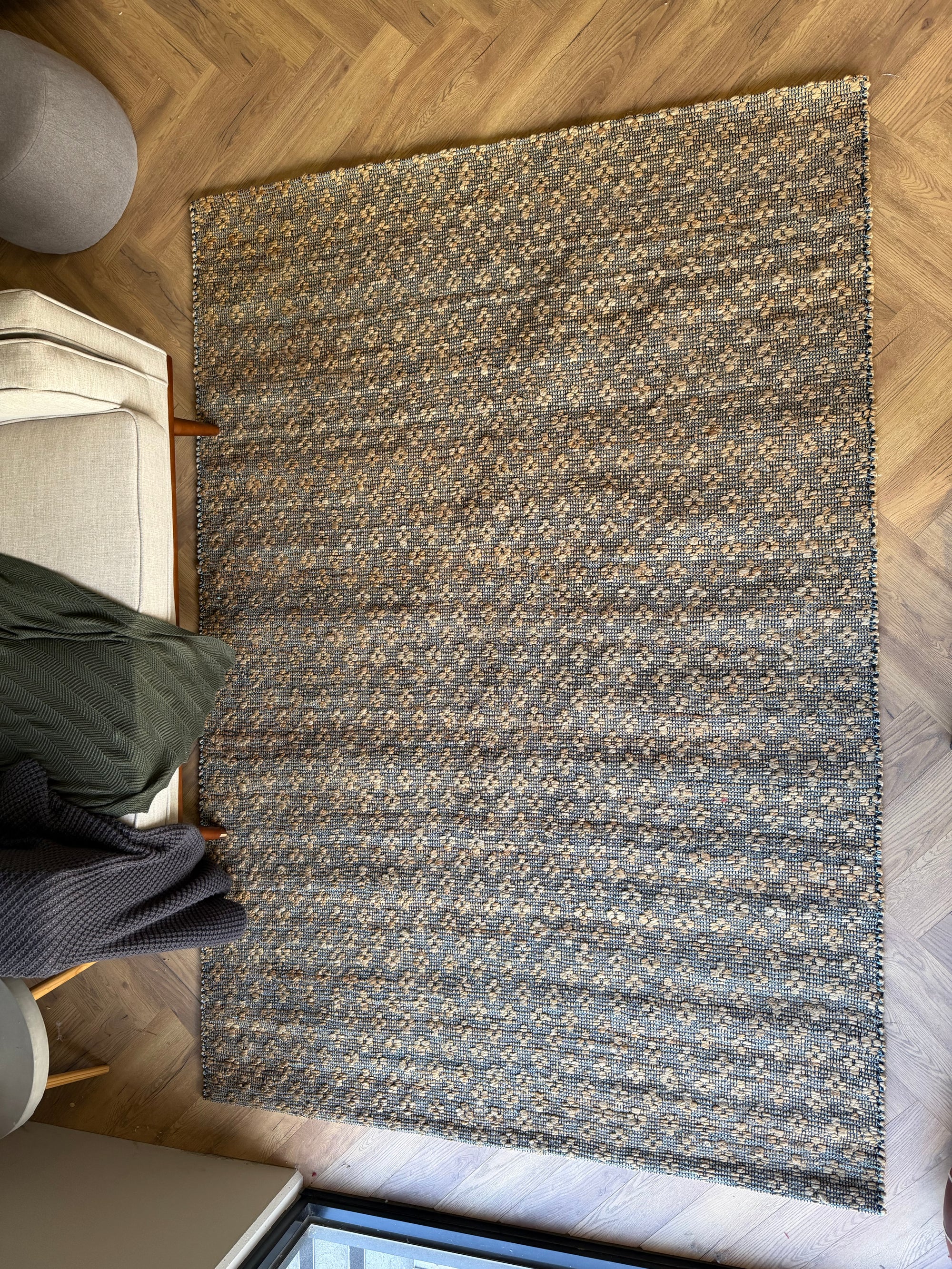 Outback Weave Natural Rug – Jute & Cotton Blend 180 x 270 cm