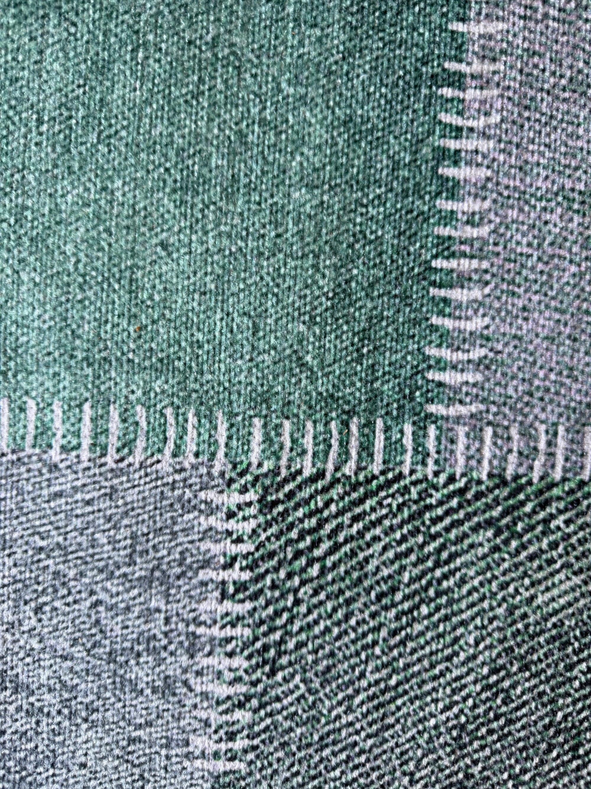 COZY MACHINE WASHABLE – Sage green Patchwork floor Rug