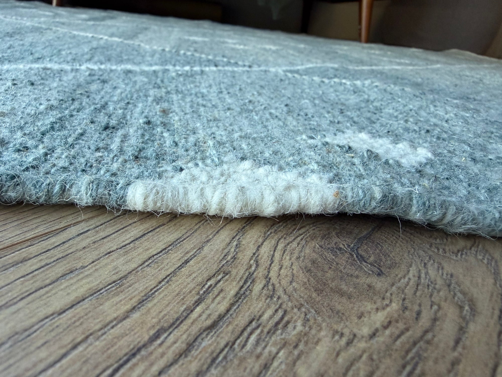Sahara Mist Flatweave Wool green floor rug