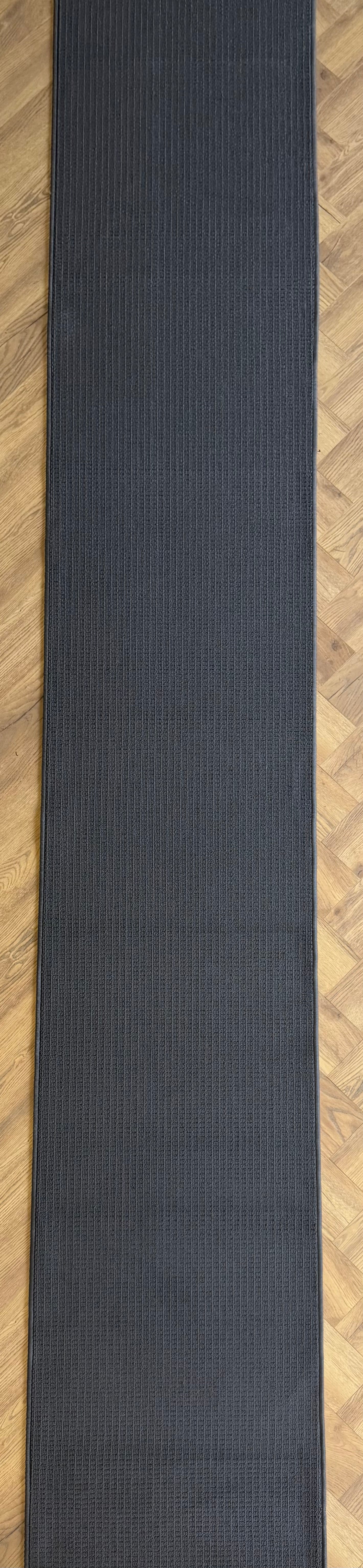 Charcoal grey Accent runner 66 cm Wide
