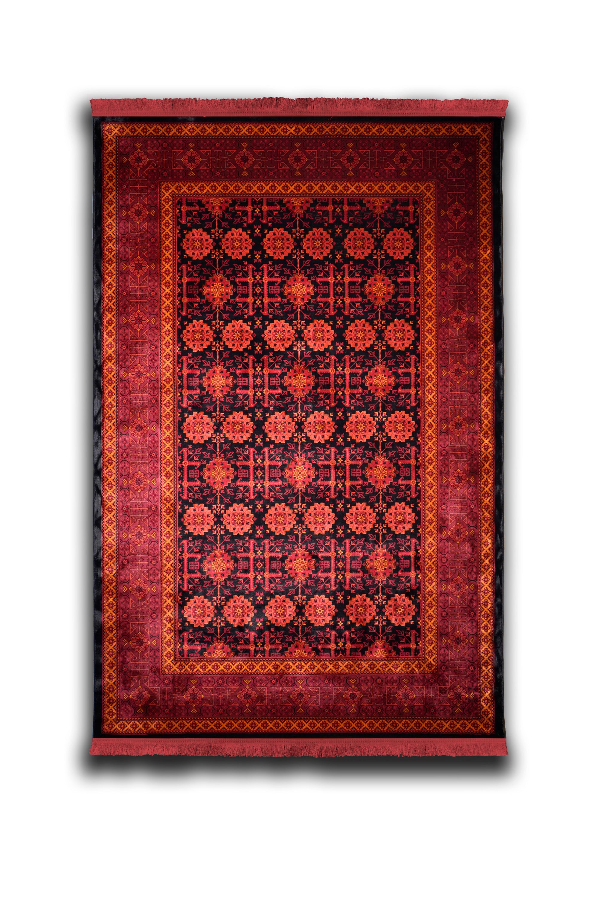 Hive 211 Red Traditional Kashmere rug