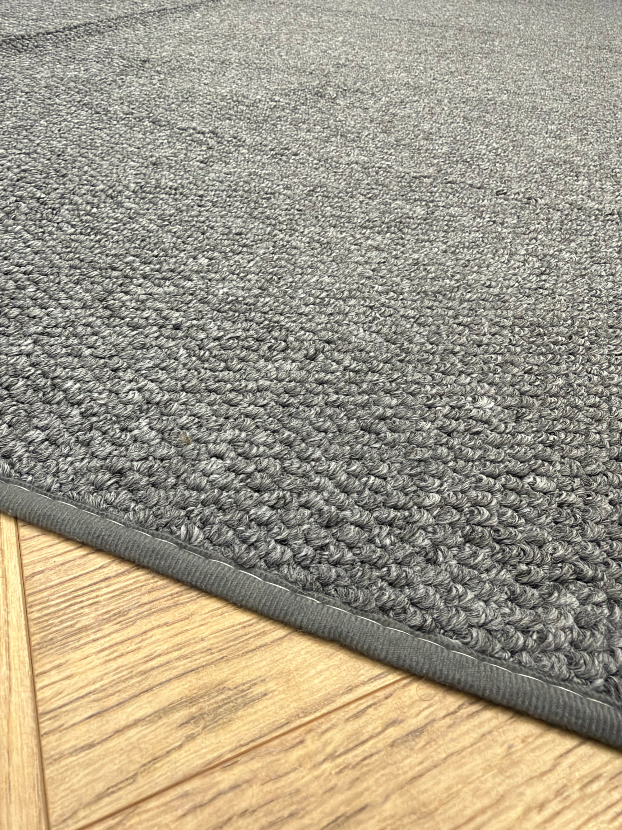 Vela Charcoal Textured Modern Rug