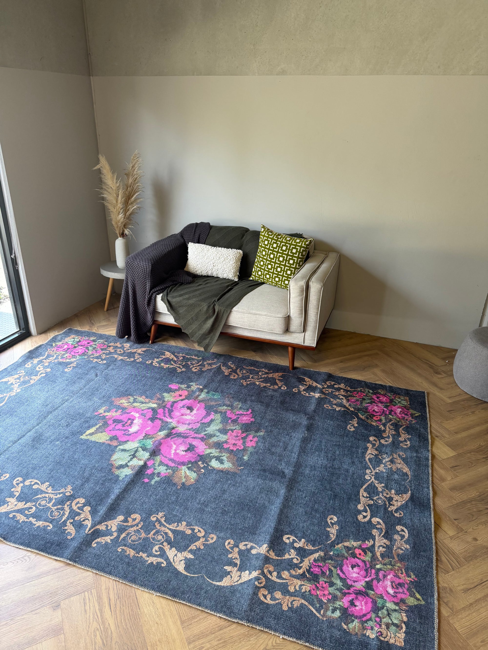COZY MACHINE WASHABLE – Floral Vintage Rug 200x300
