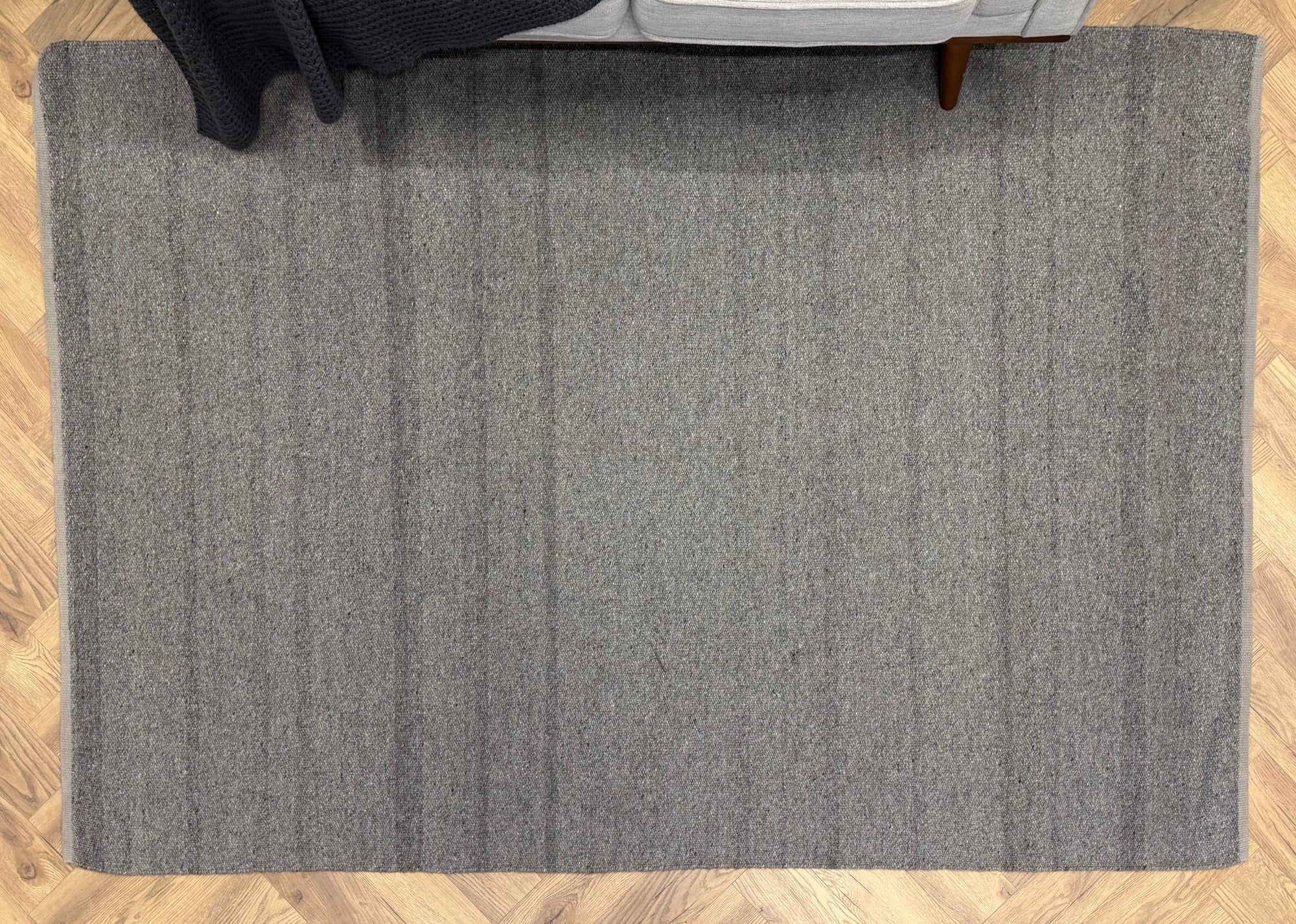 Ashford Handwoven Wool Rug – Silver Grey