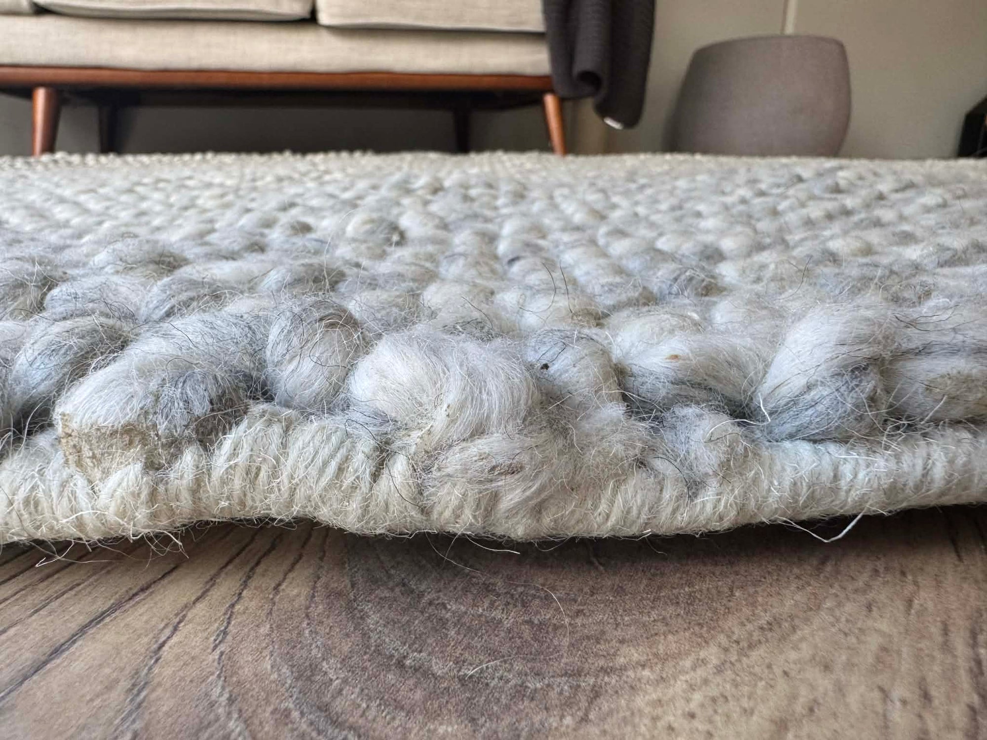 Avani Grey Pebble Round Rug 180x180