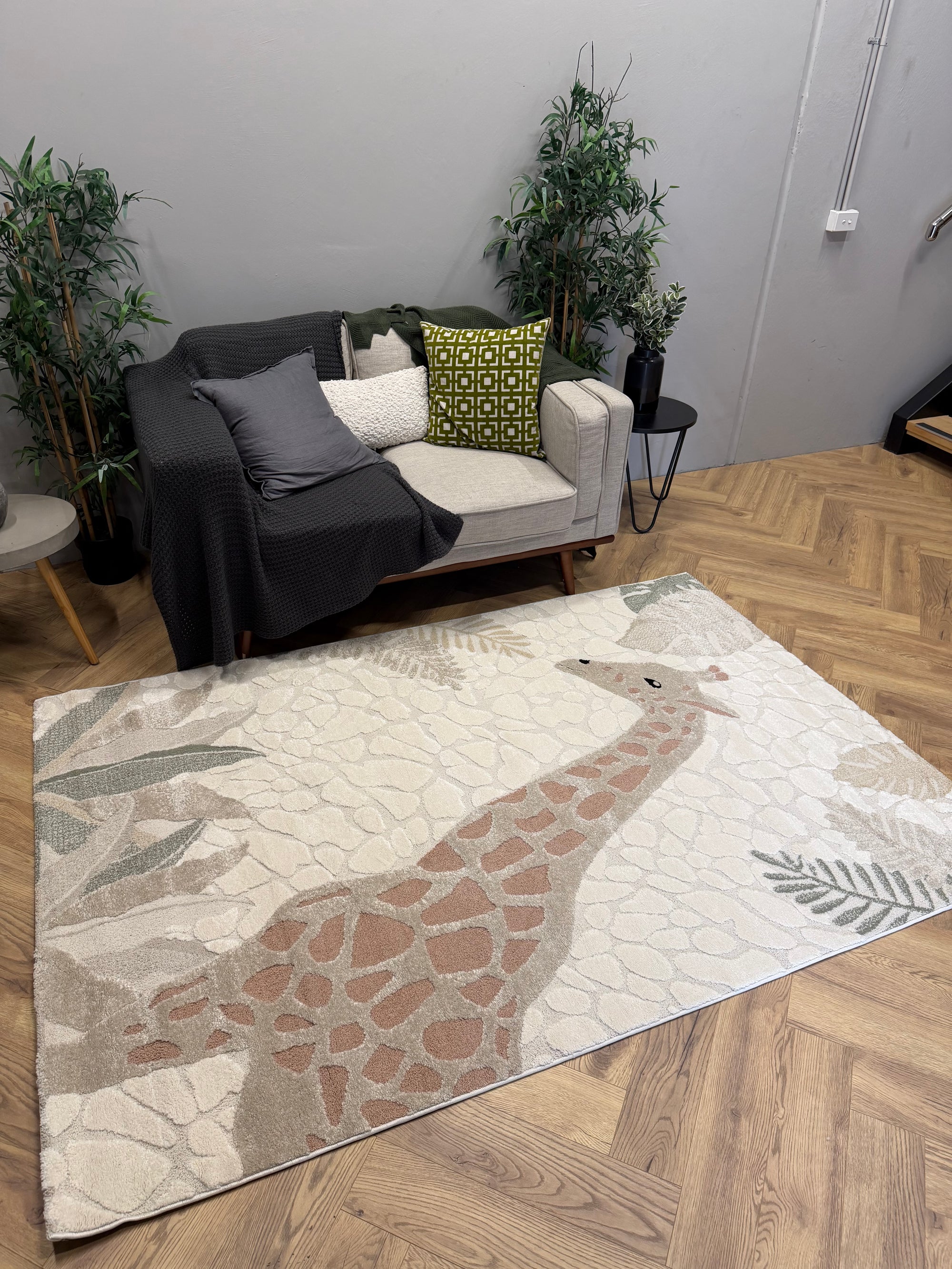 Jungle Giraffe Kids Rug