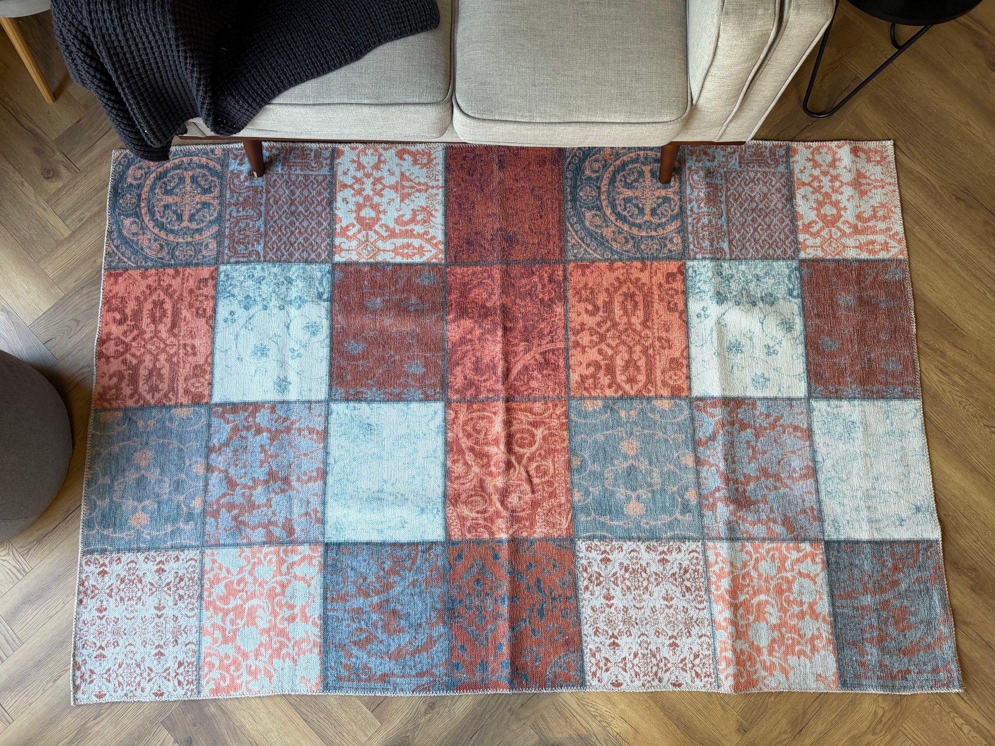 Cozy Mosaic Machine Washable Rug 160x230cm
