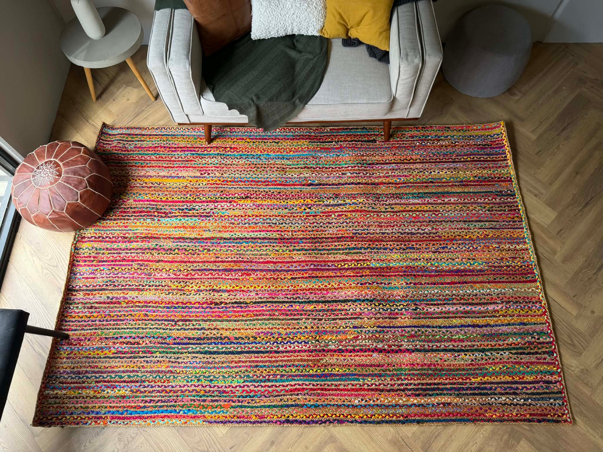 Jute Carnival stripped 180x270 Rug
