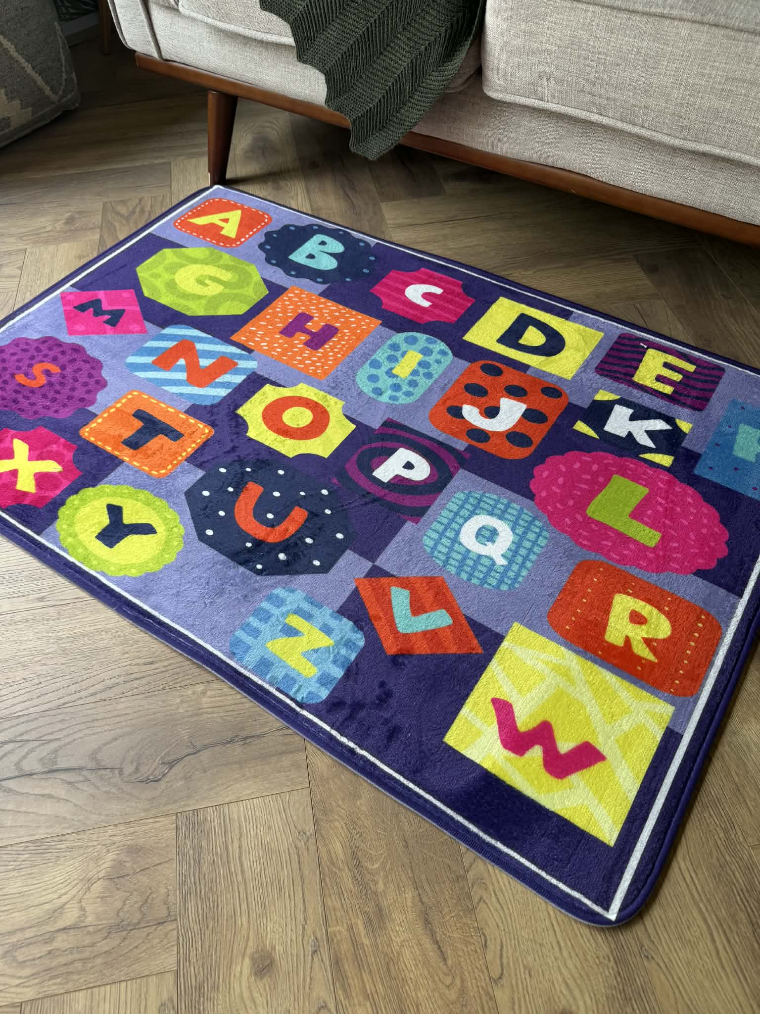Bright Blocks Alphabet Kids Rug