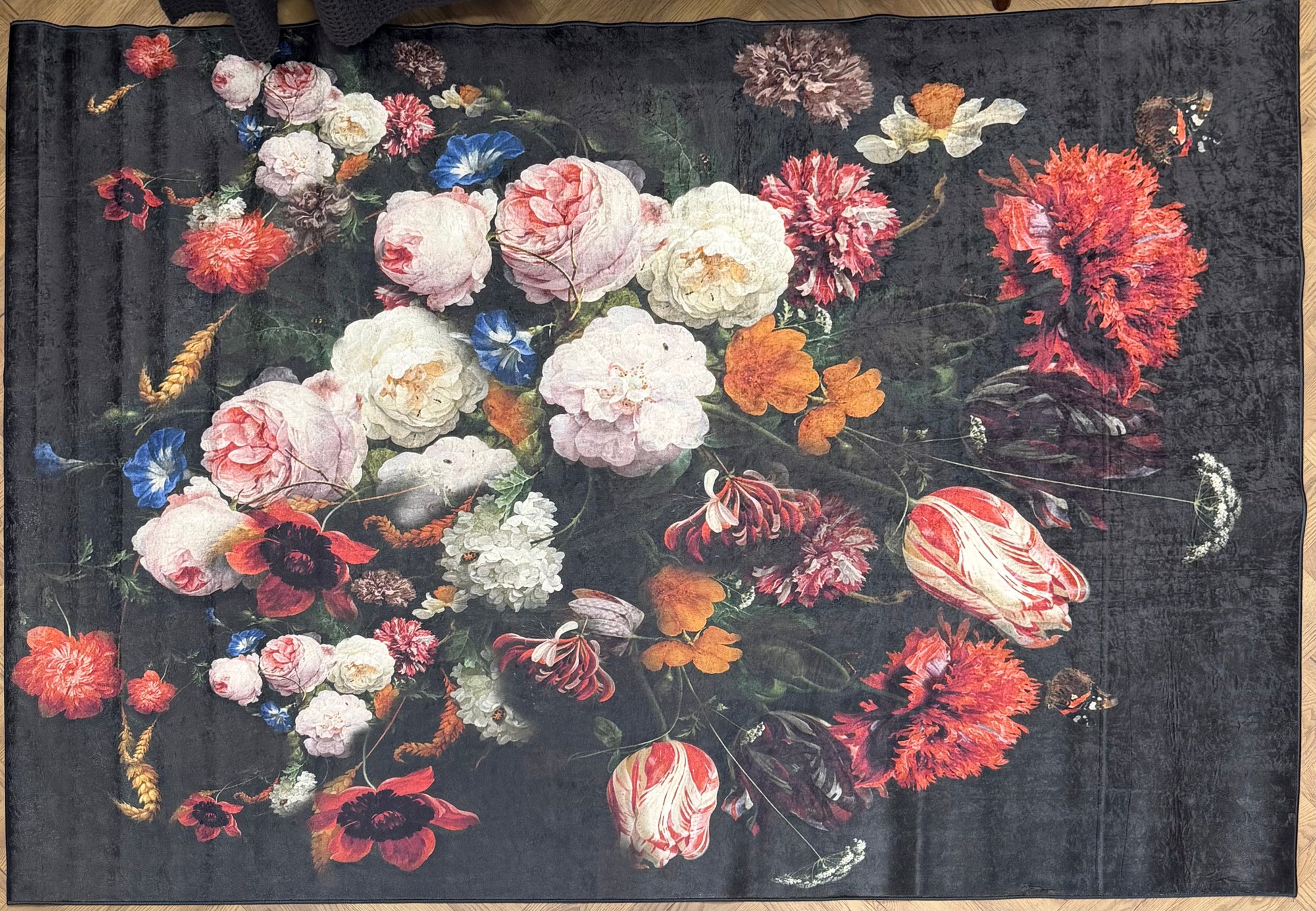 Flosker Midnight Bloom Floral Rug