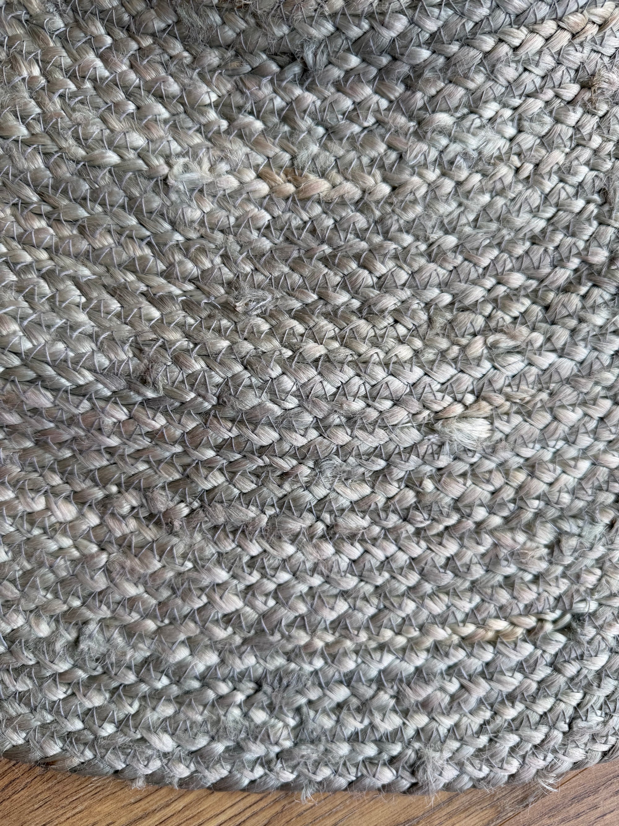 Handwoven Natural Round Jute Rug