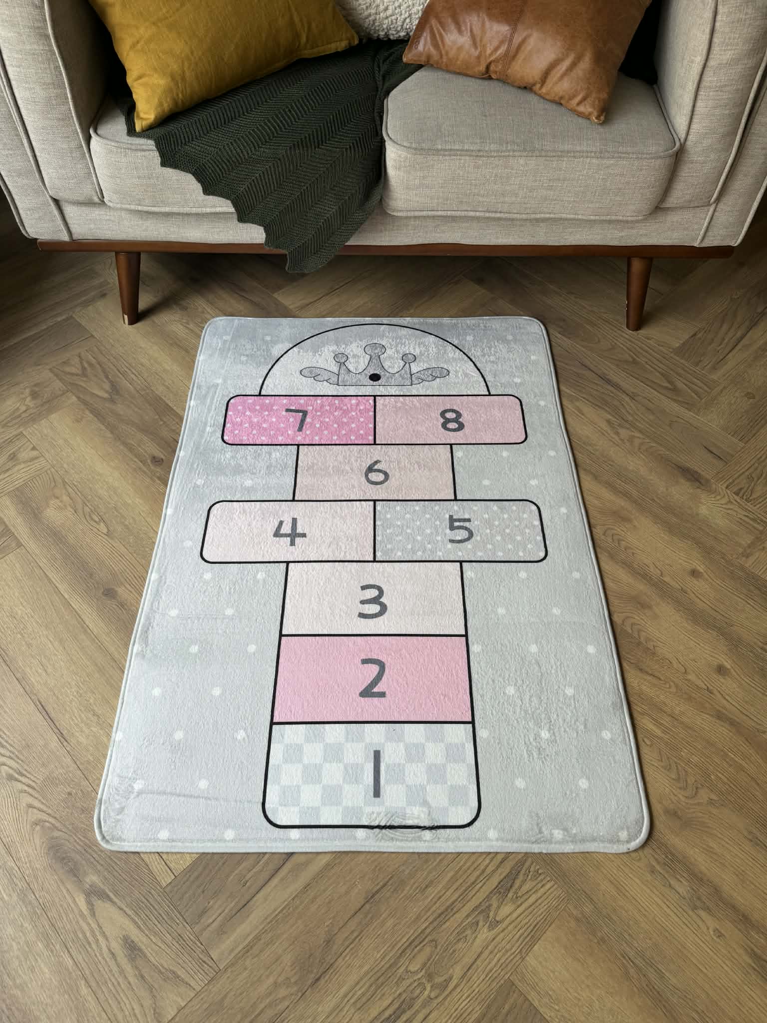 Princess Hop & Play Kids Rug