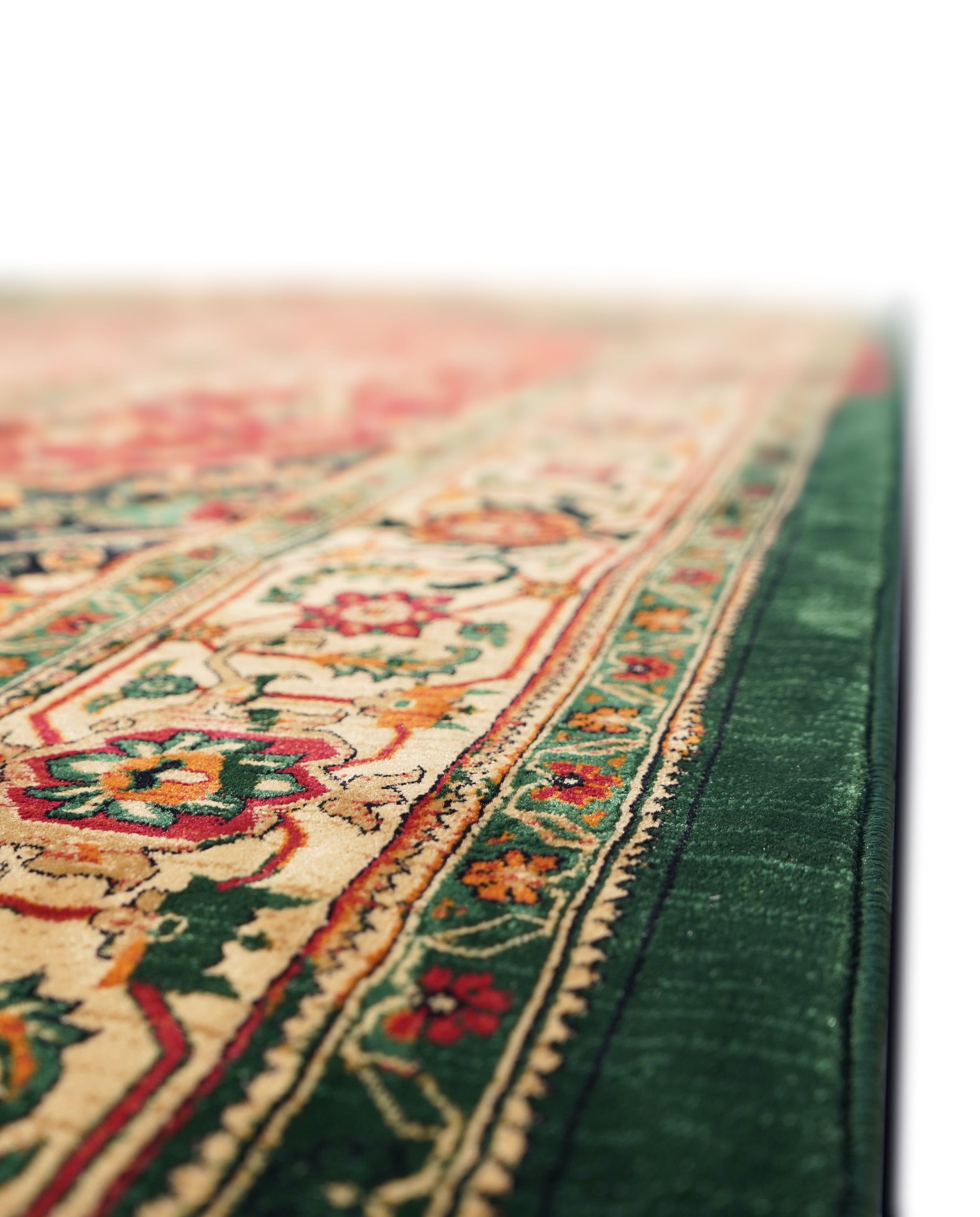 Hive 527 Traditional transitional Green Multi rug