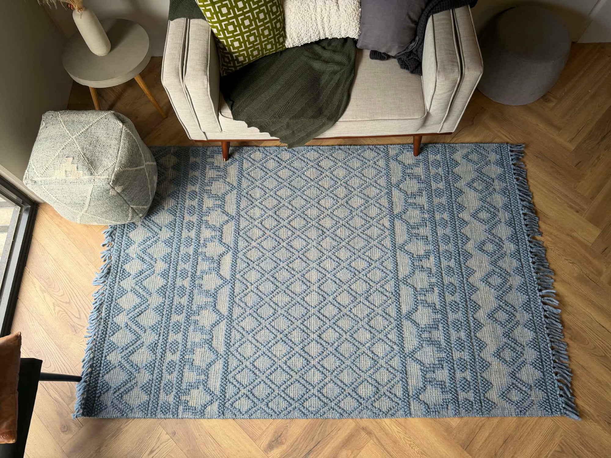 Coastal Nomad Textured Wool Rug 160 x 230