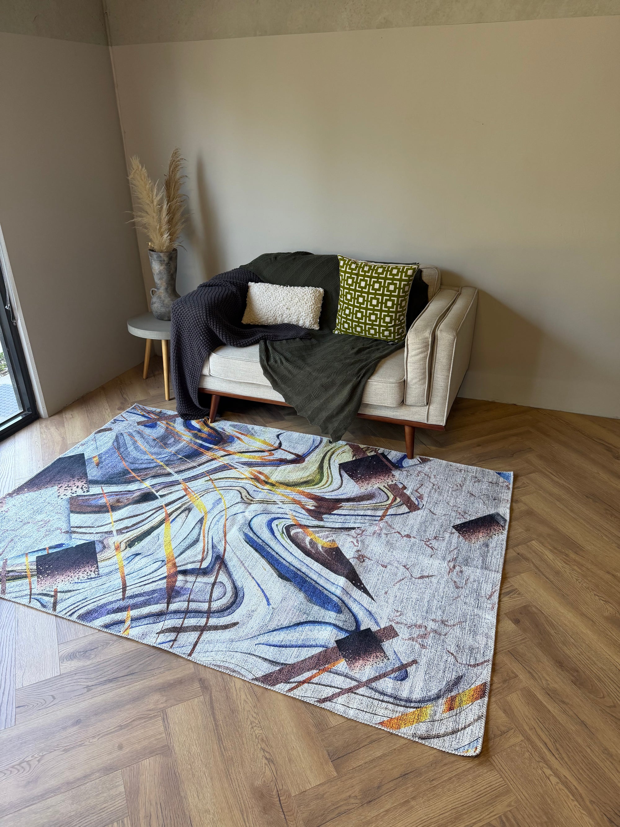 Cozy Aurora Abstract Washable Rug
Size: 160 x 230cm