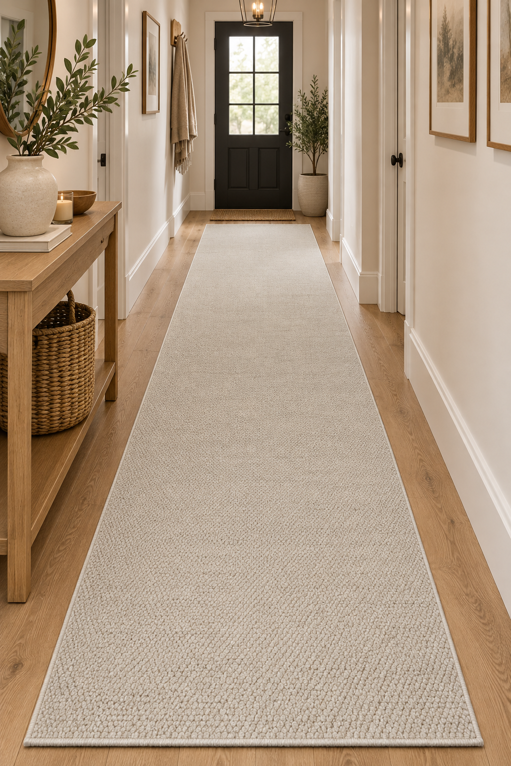 Vela Ivory Hallway Runner