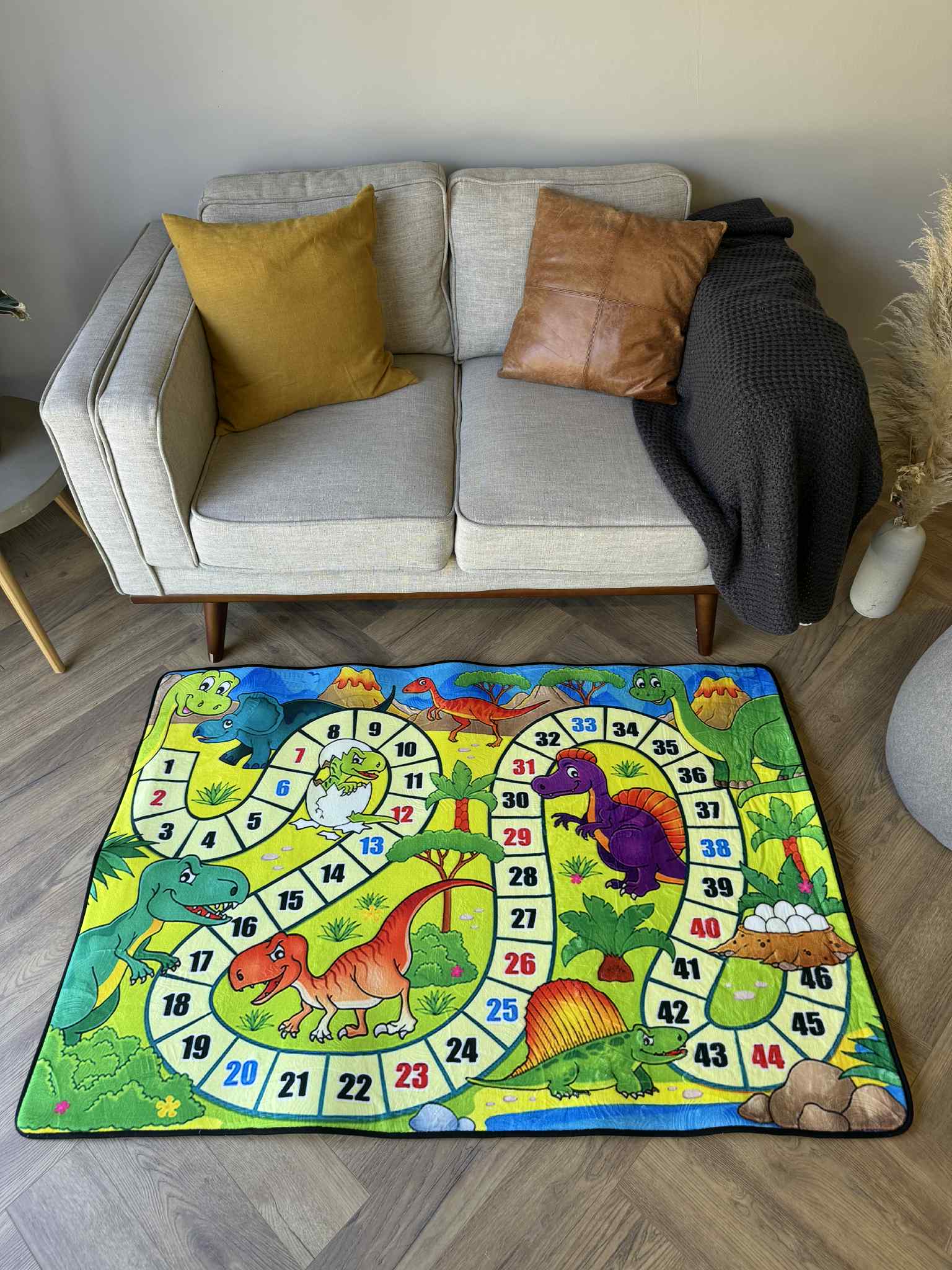 Dino Adventure Kids Play Rug – Learn to Count with Dinosaurs