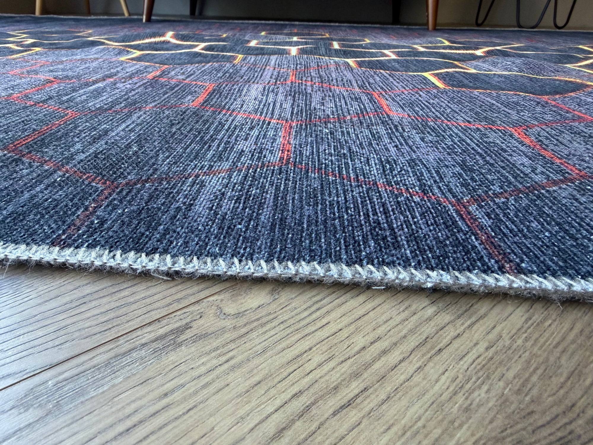 Cozy Hex Charcoal Rug 200 x 300