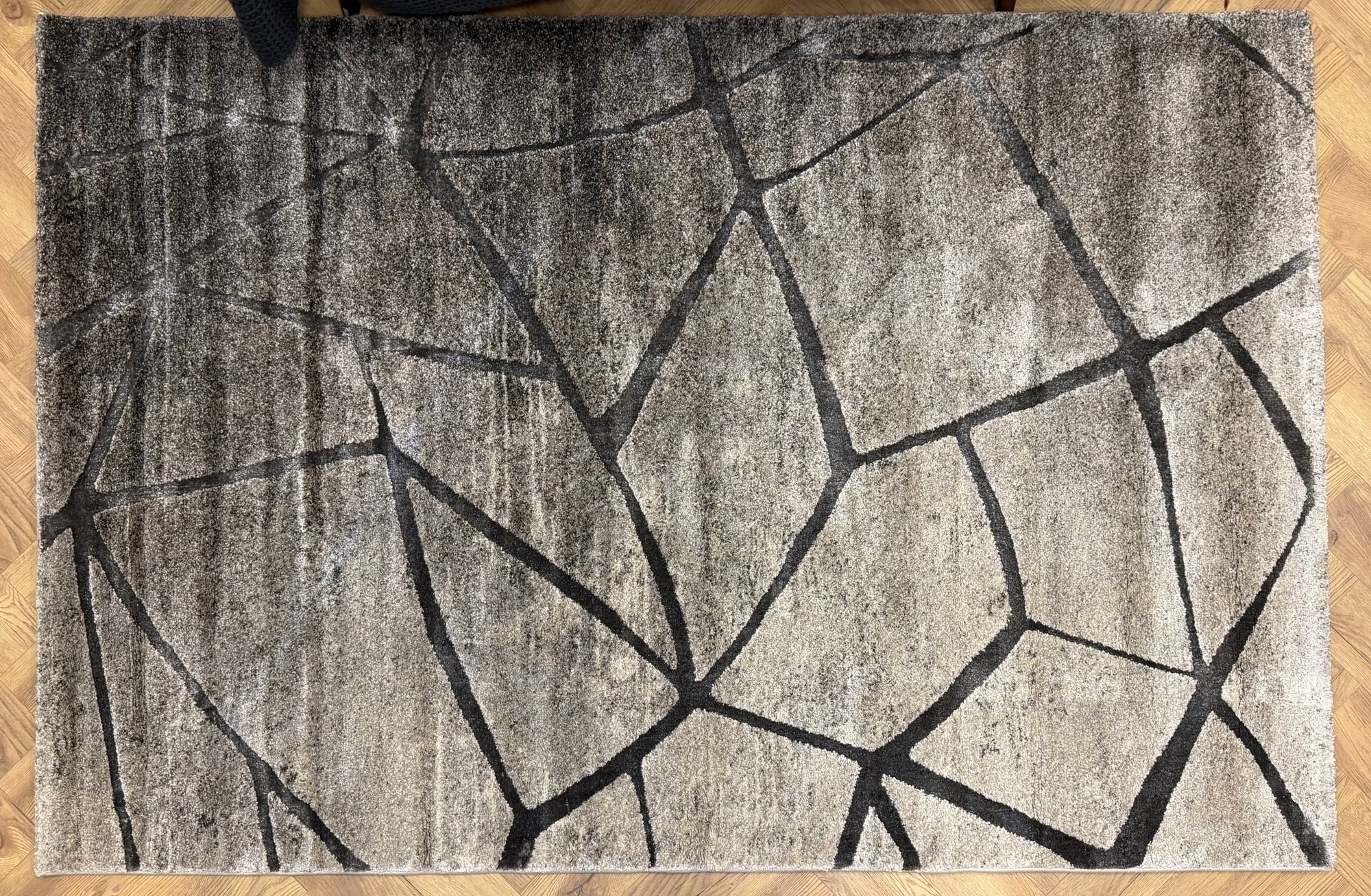 Crete Shard Grey beige Modern Rug