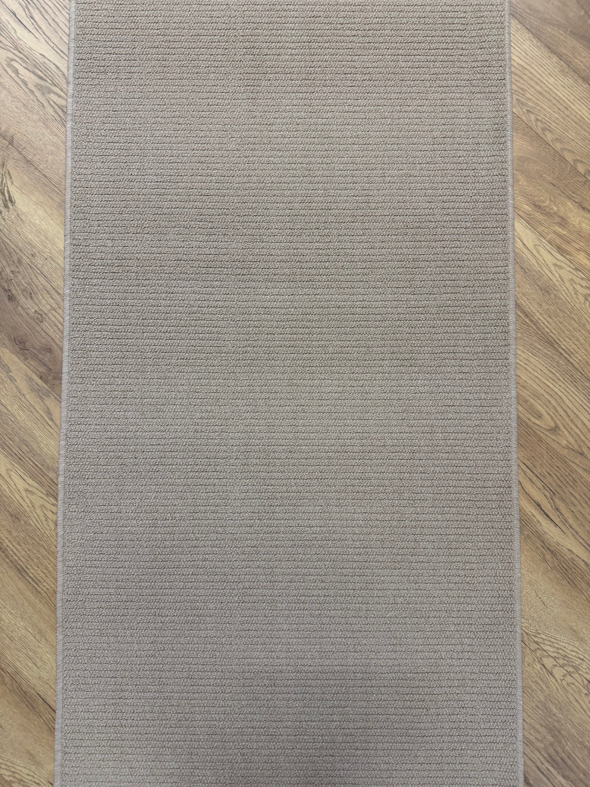 Callavi Beige Lines Flatweave Hallway Runner 100cm