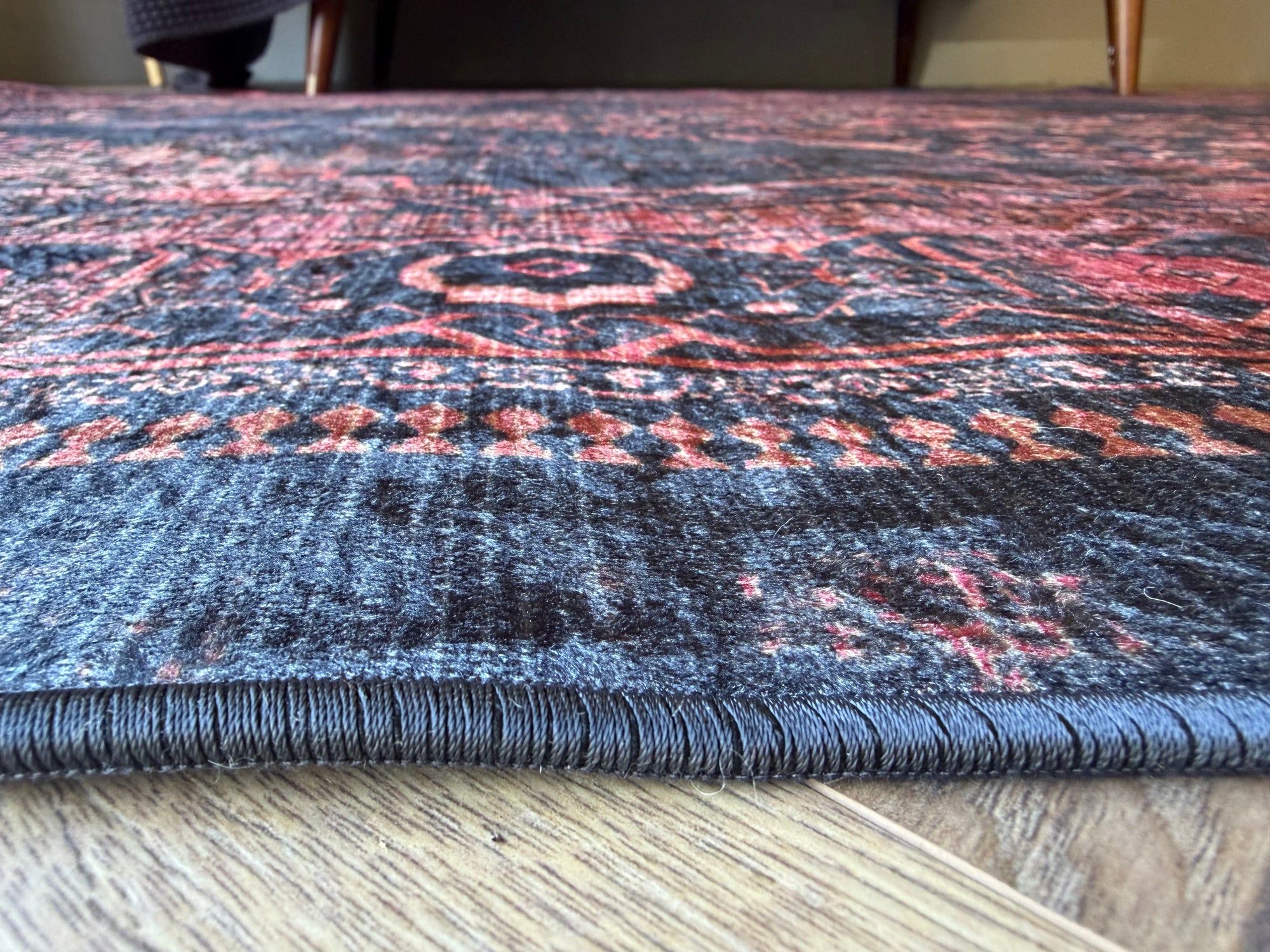 Flosker Machine Washable Vintage Crimson Rug 150x230