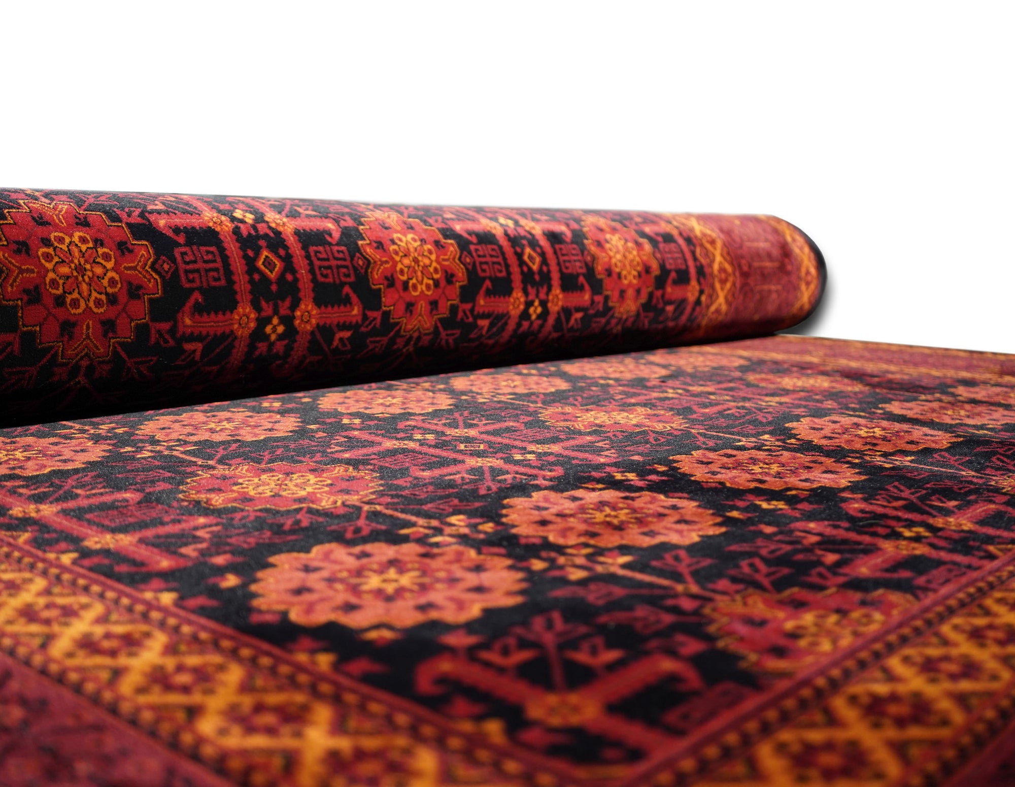 Hive 211 Red Traditional Kashmere rug