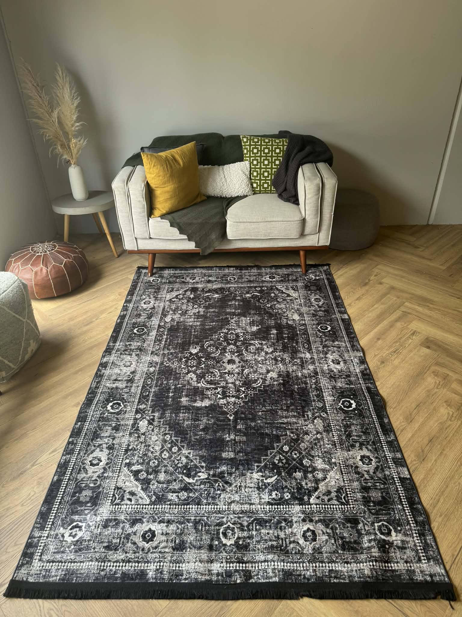 Noir Heritage Vintage Rug (Machine Washable) 150x230