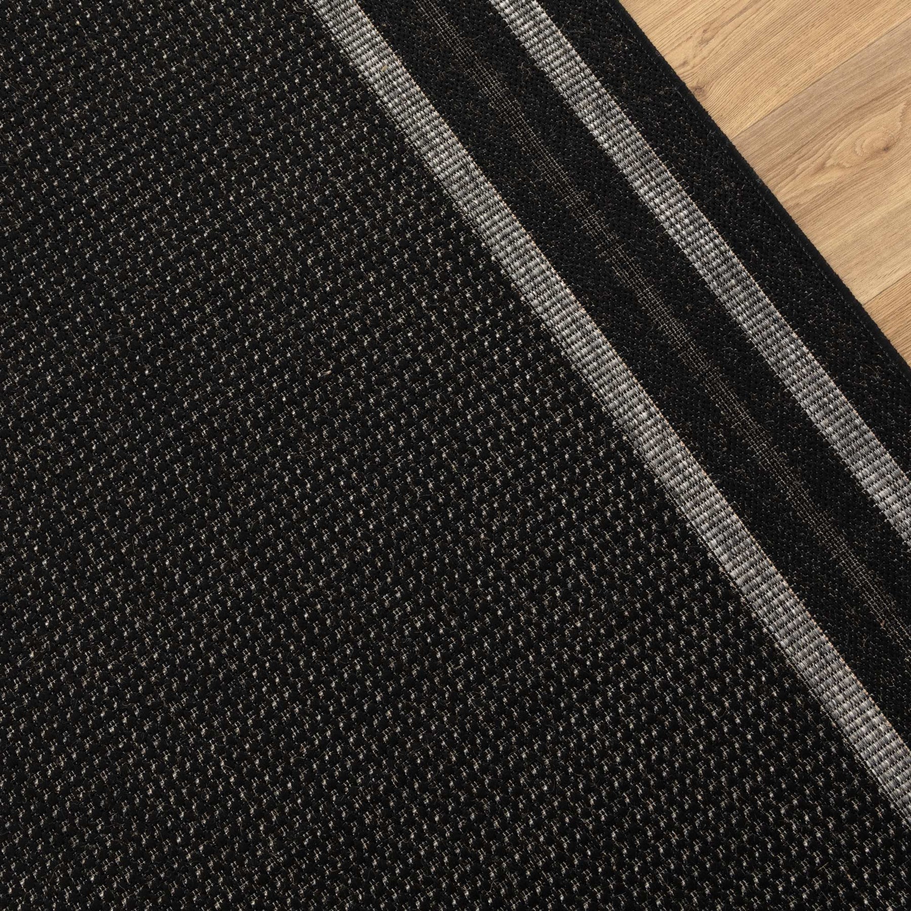 SISALO 52030 Black grey flatweave