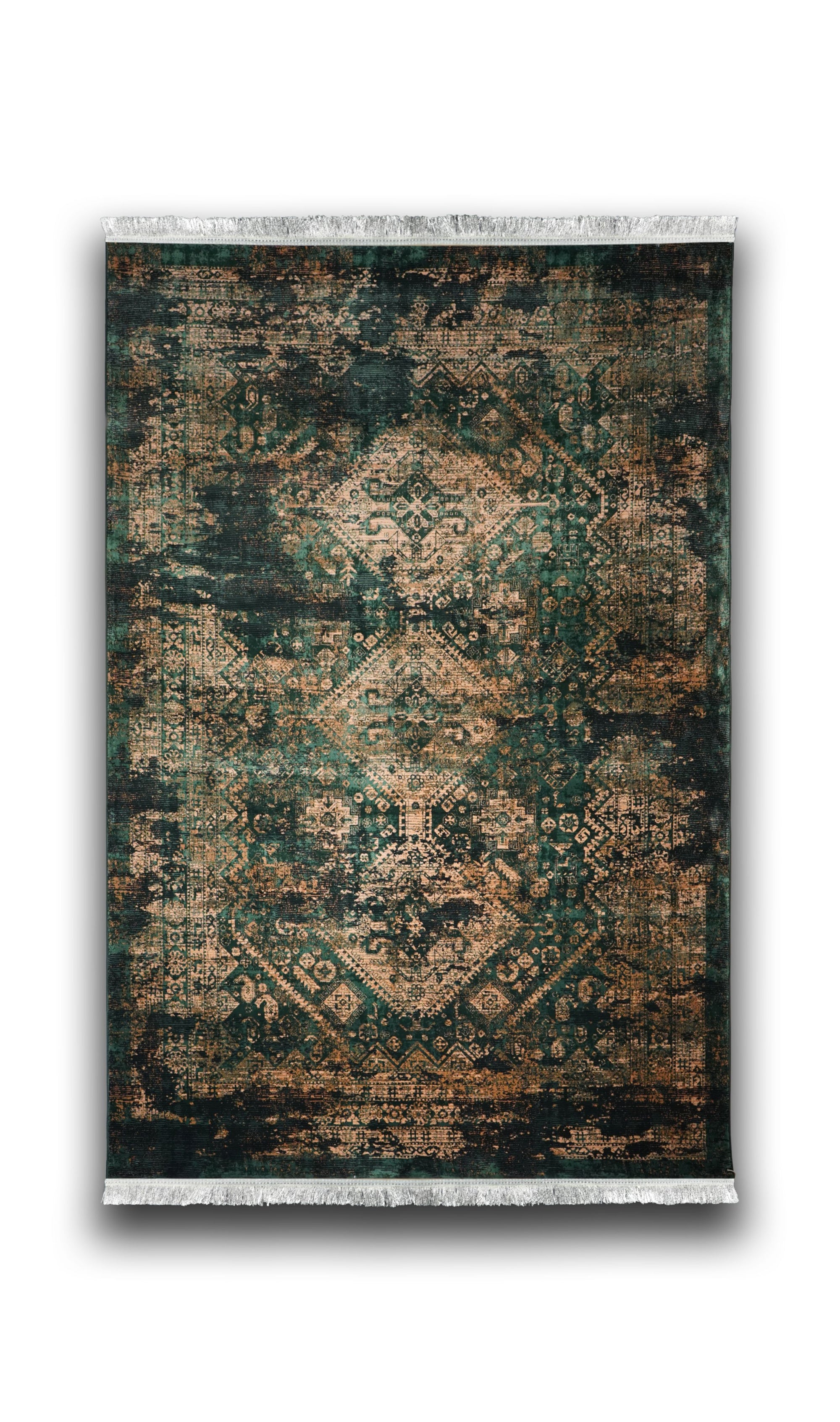 Hive 503 Traditional transitional Green gold rug
