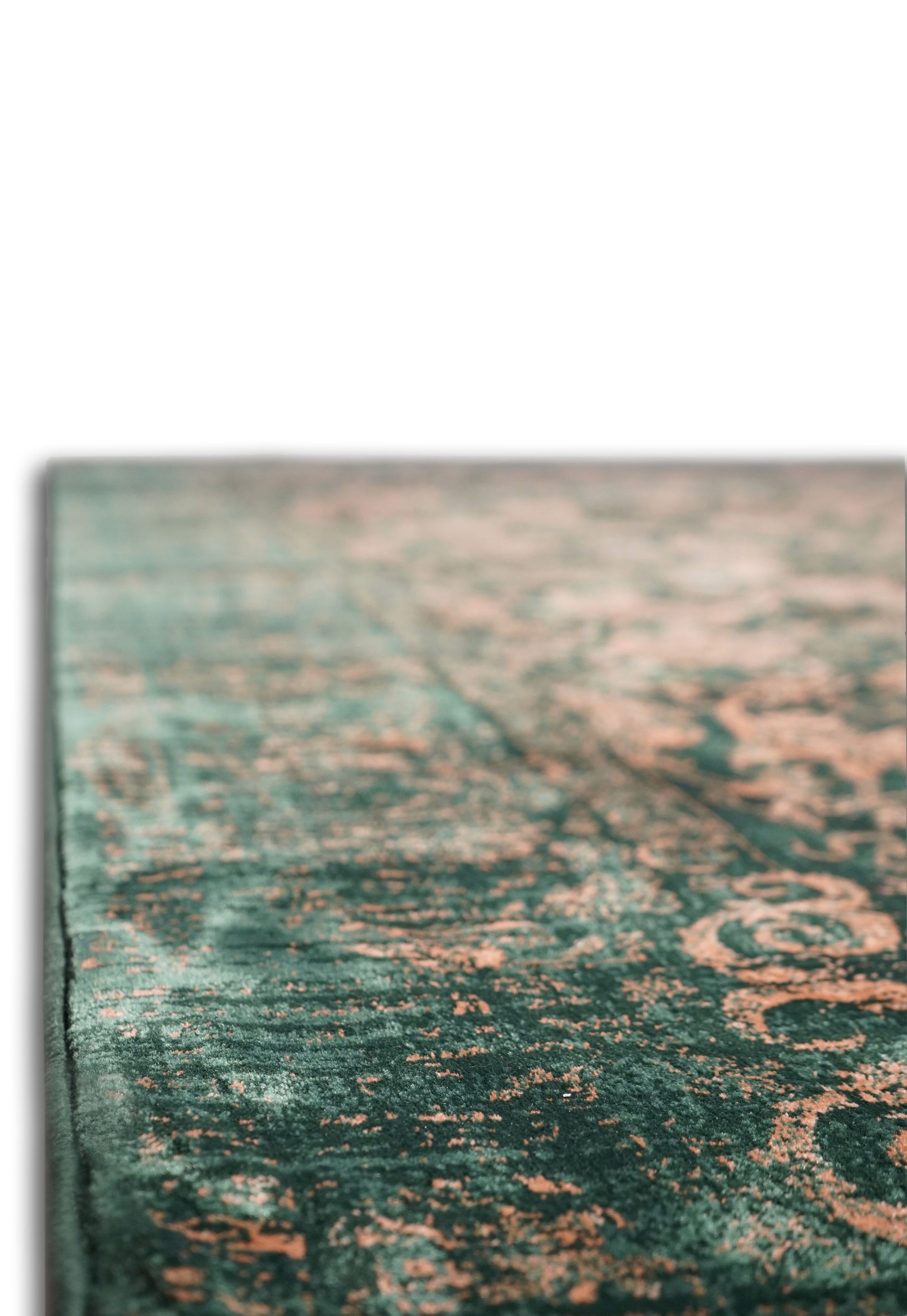 Hive 528 Traditional transitional Green gold rug