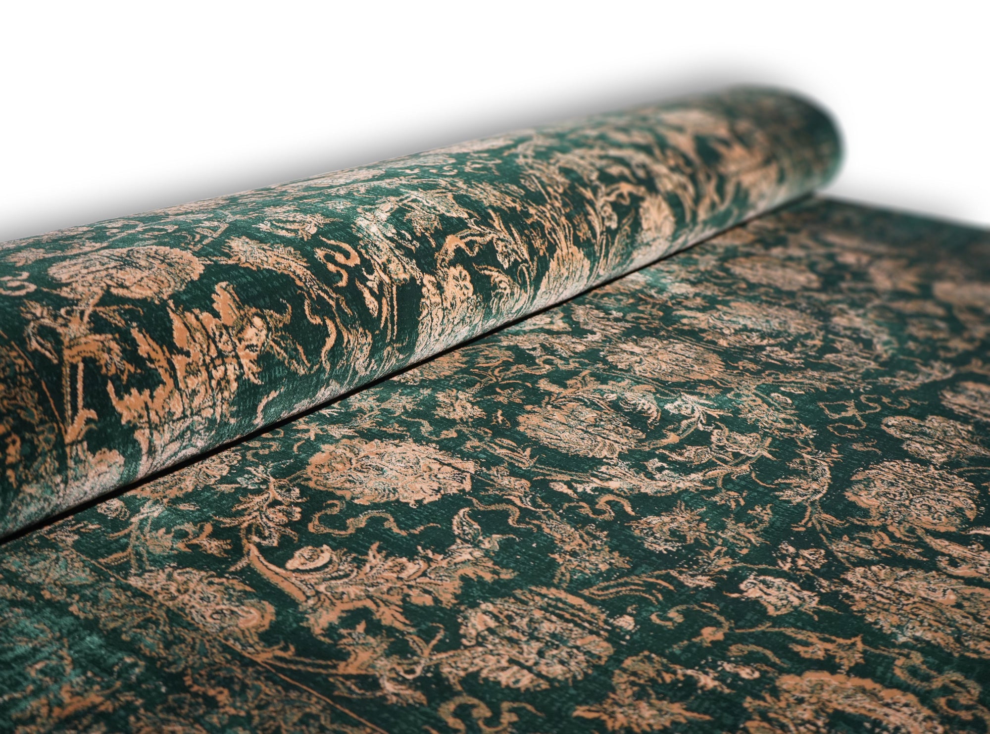 Hive 528 Traditional transitional Green gold rug