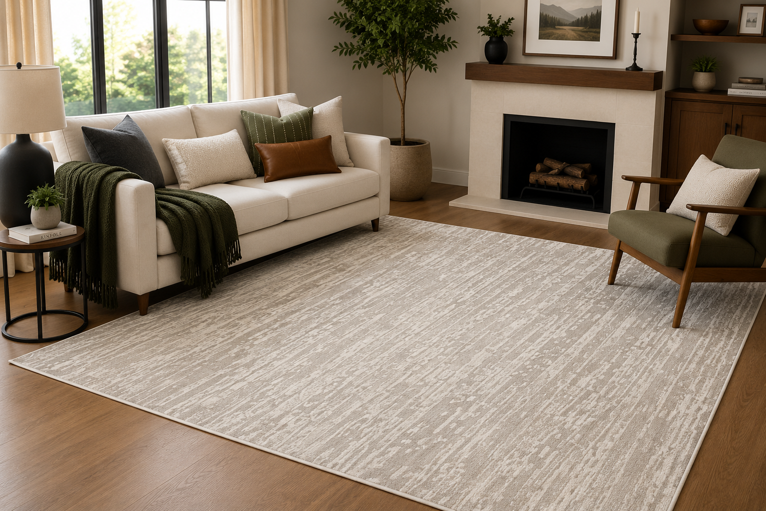 Empire Drift Cream & Beige Rug