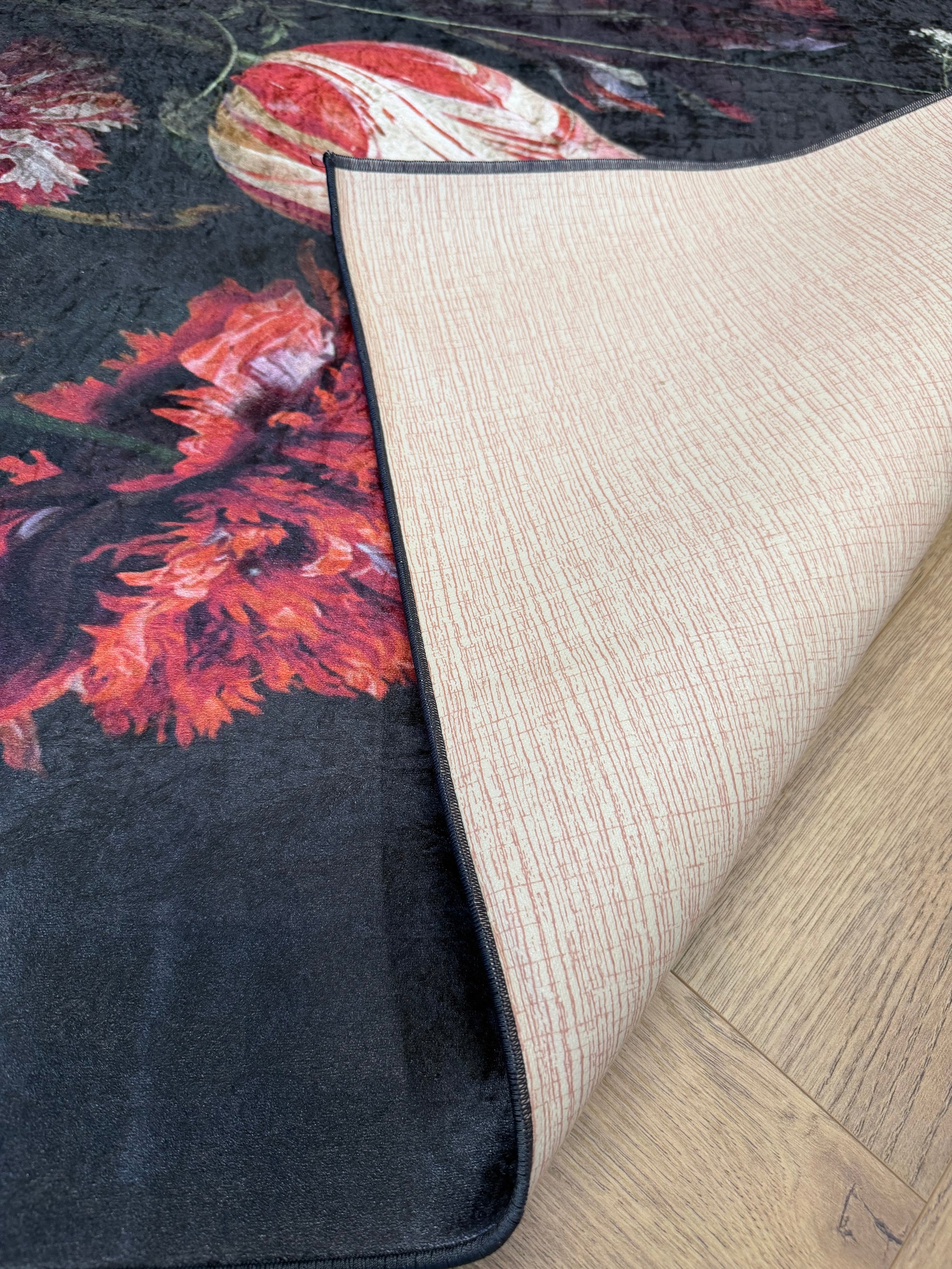 Flosker Midnight Bloom Floral Rug