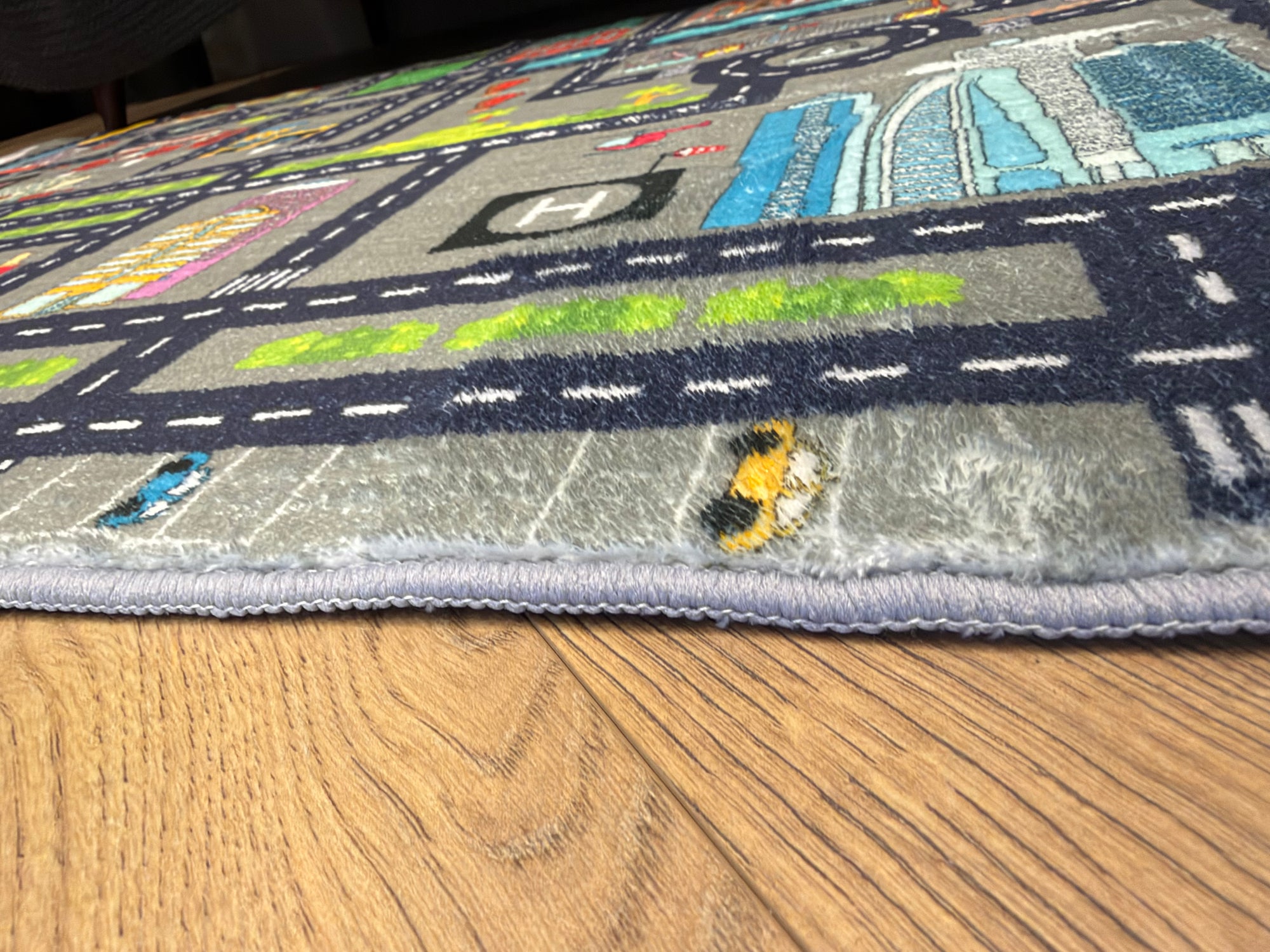 Kids City Adventure Road Map Rug 100x150cm