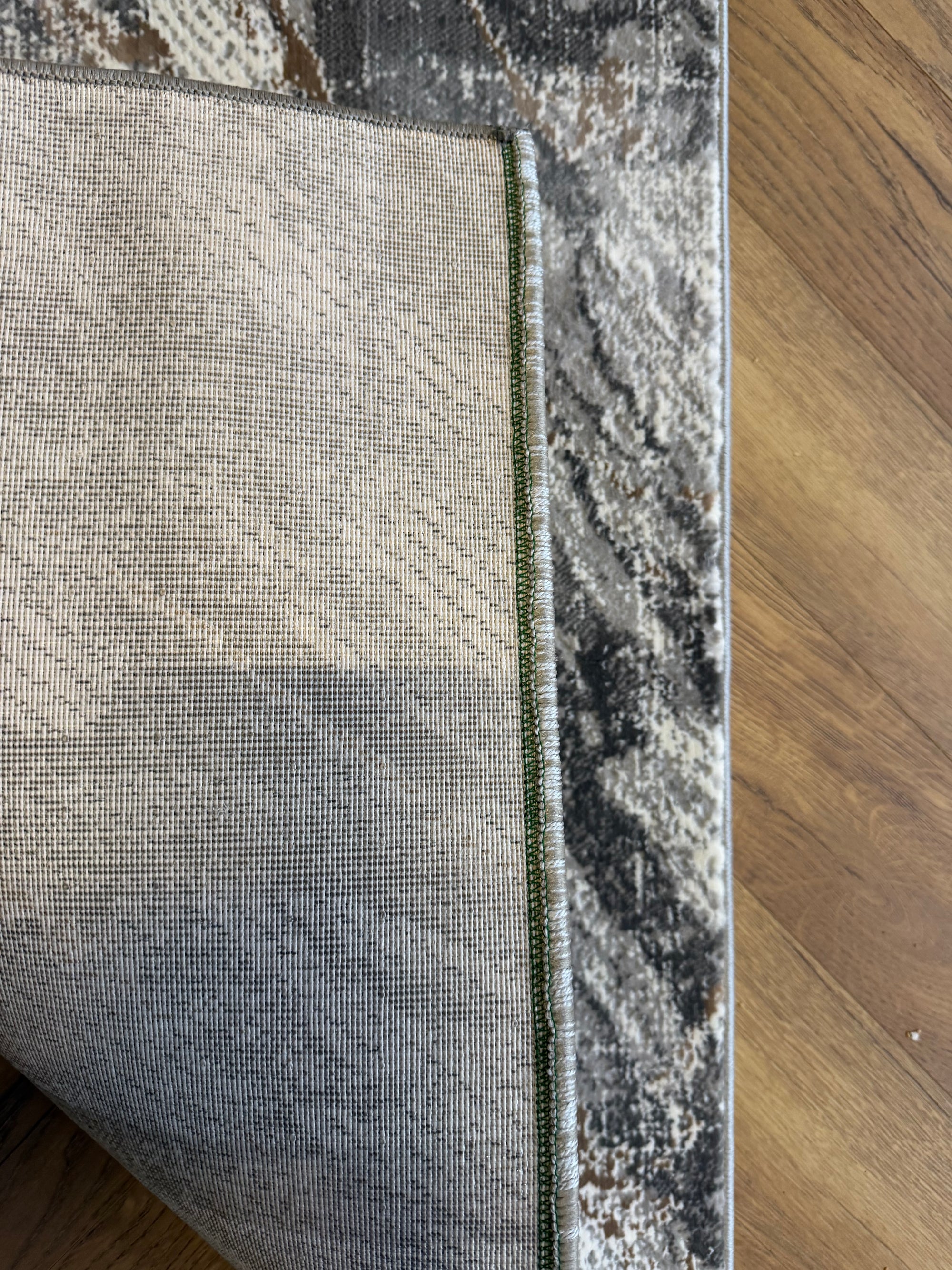 Merry Marble Grey Cream Runner 80cm Wide