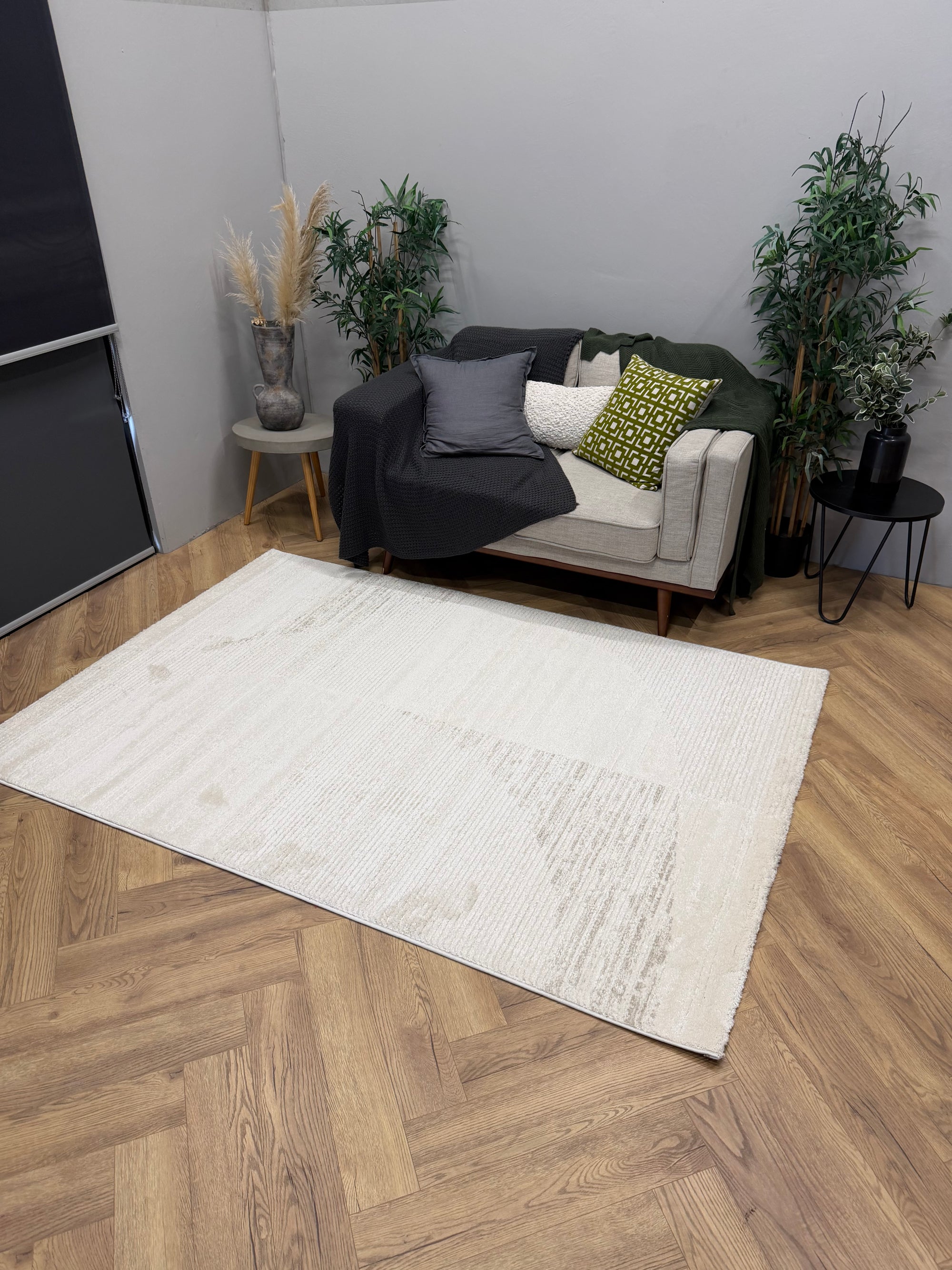 Empire Canvas Cream & Beige Rug