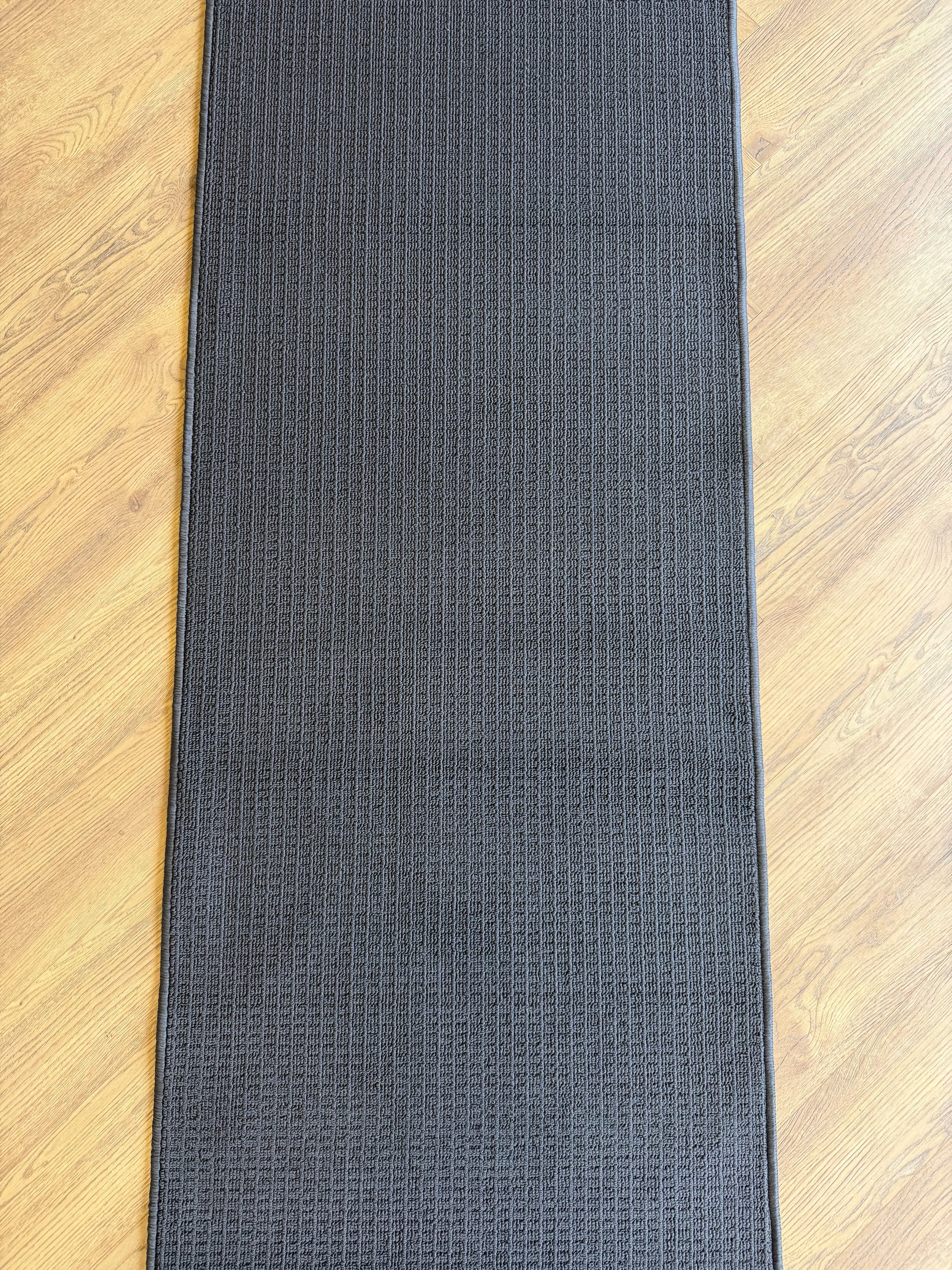 Charcoal grey Accent runner 66 cm Wide