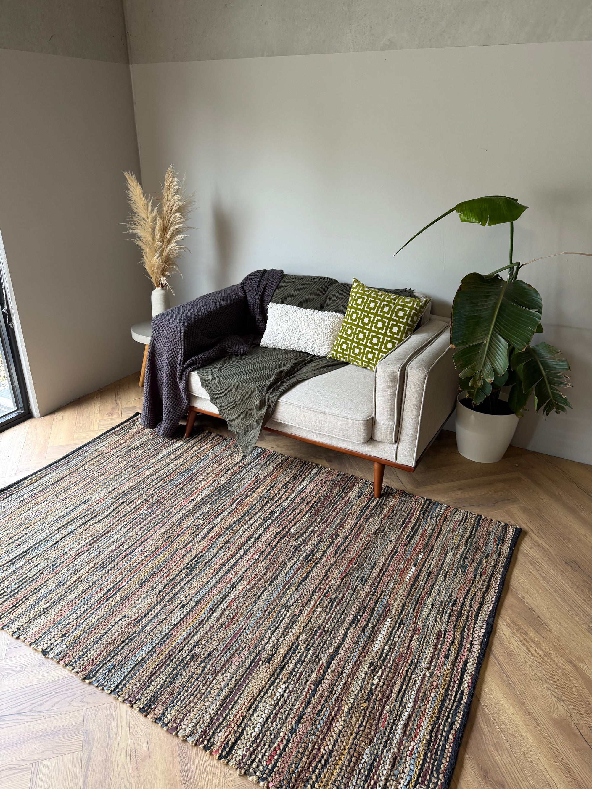 Nomad Textured Natural Rug – Multi Earth