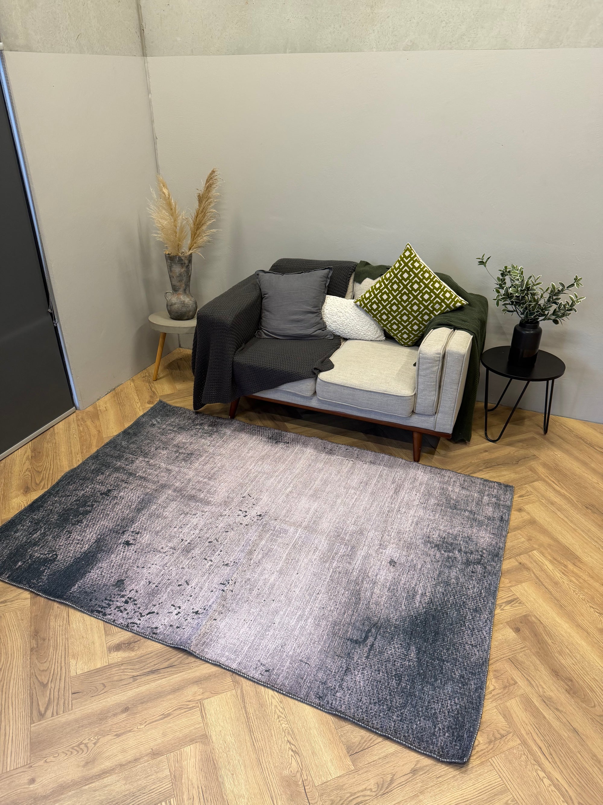Cozy Vintage Fade Machine Washable Rug 160×230cm