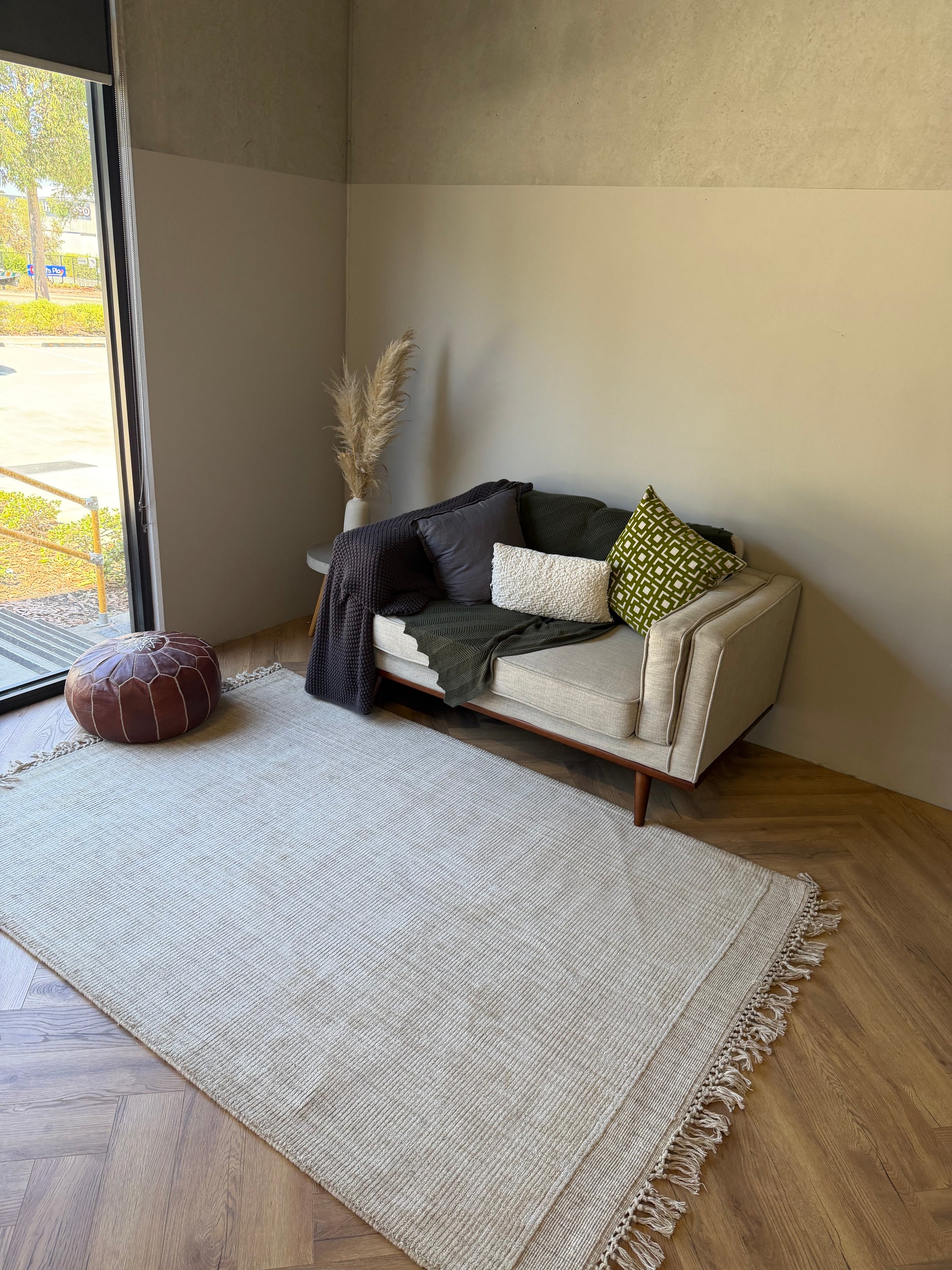 Sahara Natural Textured Wool Rug 160 x 230 cm