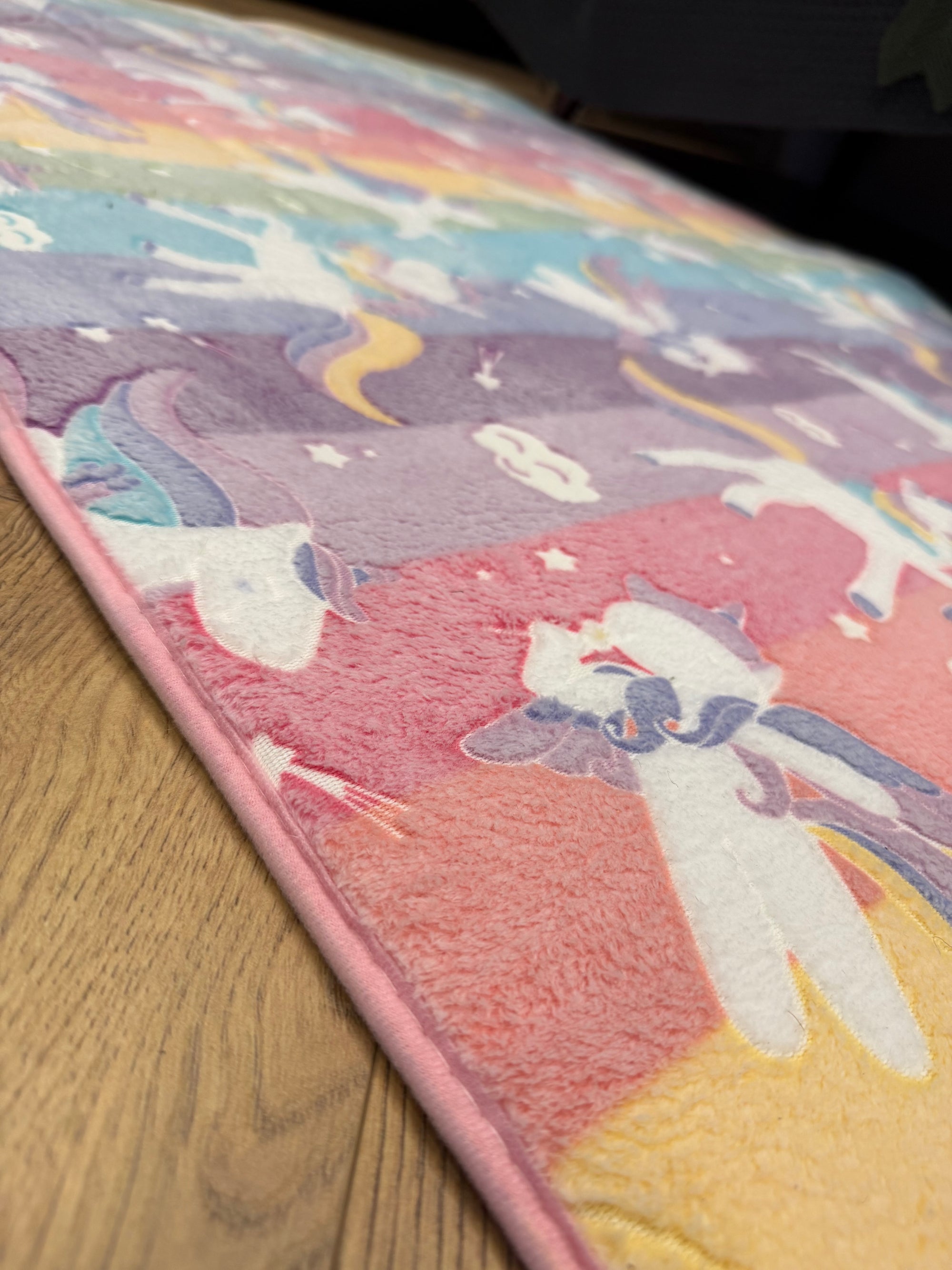 Rainbow Unicorn Fantasy Kids Rug 100x150cm