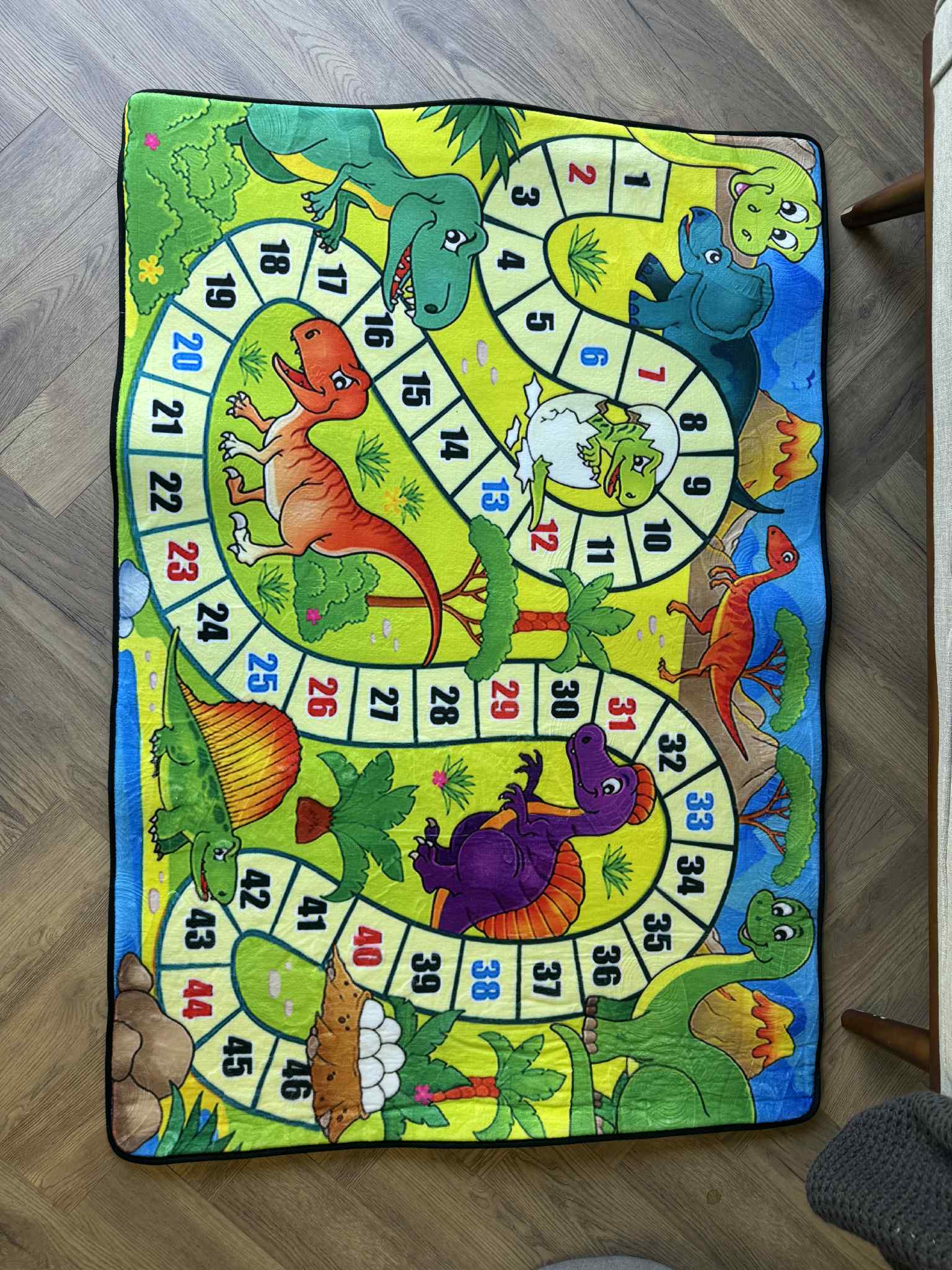 Dino Adventure Kids Play Rug – Learn to Count with Dinosaurs