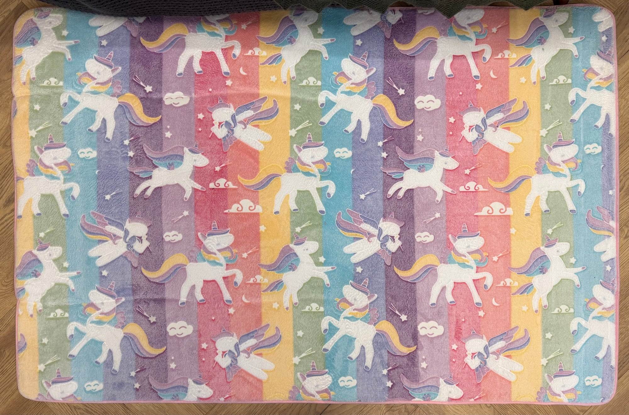 Rainbow Unicorn Fantasy Kids Rug 100x150cm