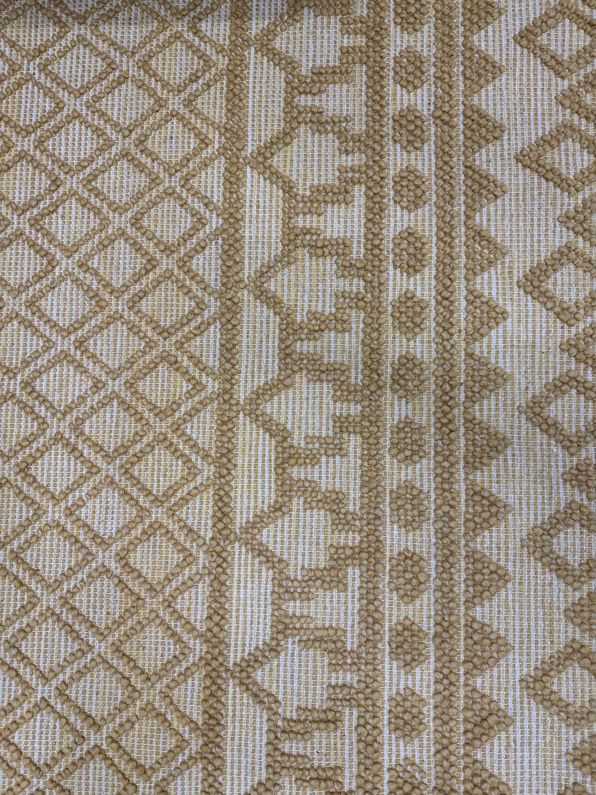 Tulum Natural Mustard Knotted Wool 160 x 230 cm Rug