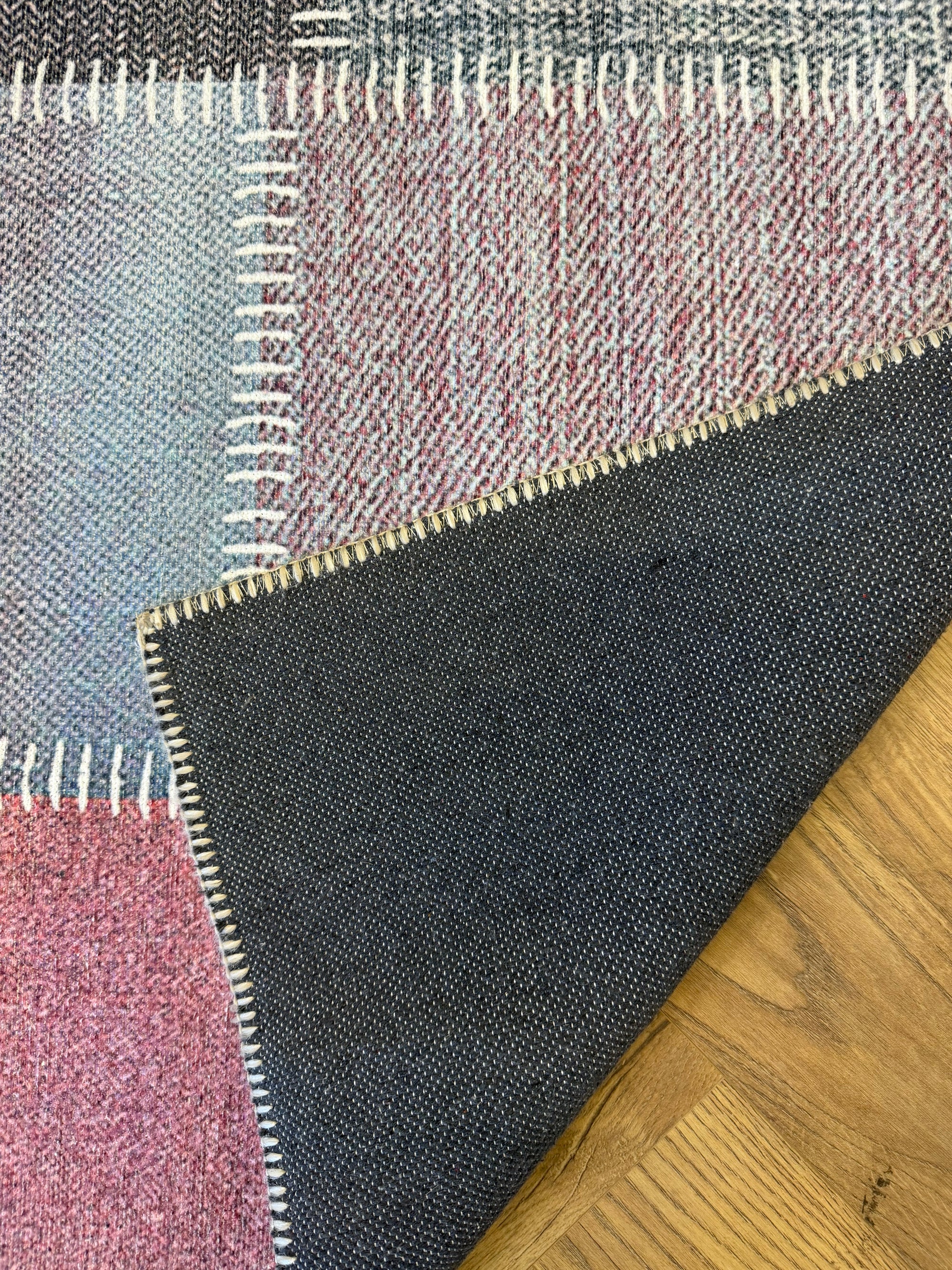 Cozy Patchwork Machine Washable Rug 200×300cm